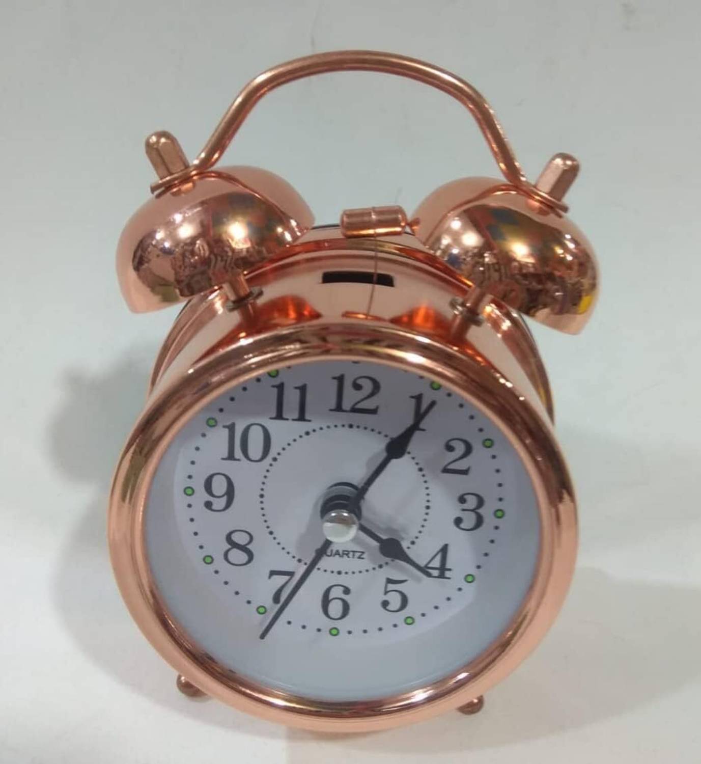 ZEITEX Analog Twin Bell Retro Table Alarm Clock with Analog