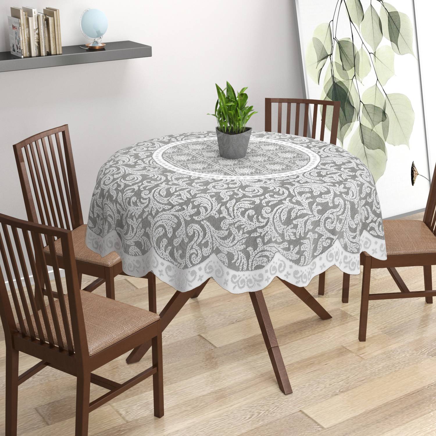 Bigger fish Cotton 2 Seater Floral Table Cover