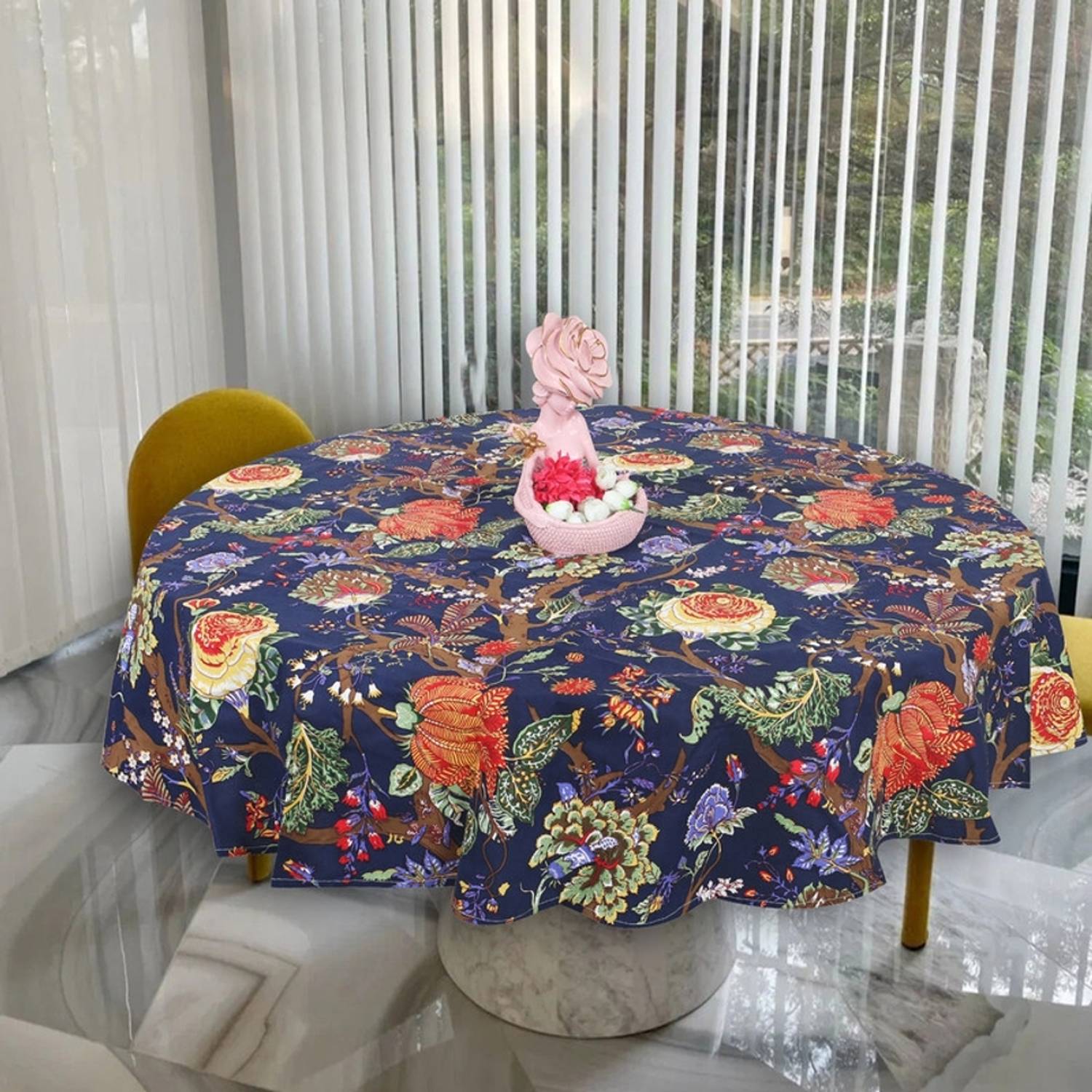 Arohi Cotton 6 Seater Floral Table Cover