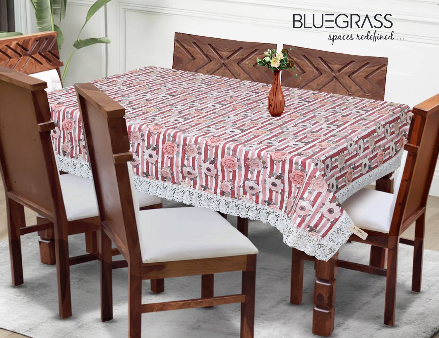 Bluegrass PVC 4 Seater Printed Table Cover