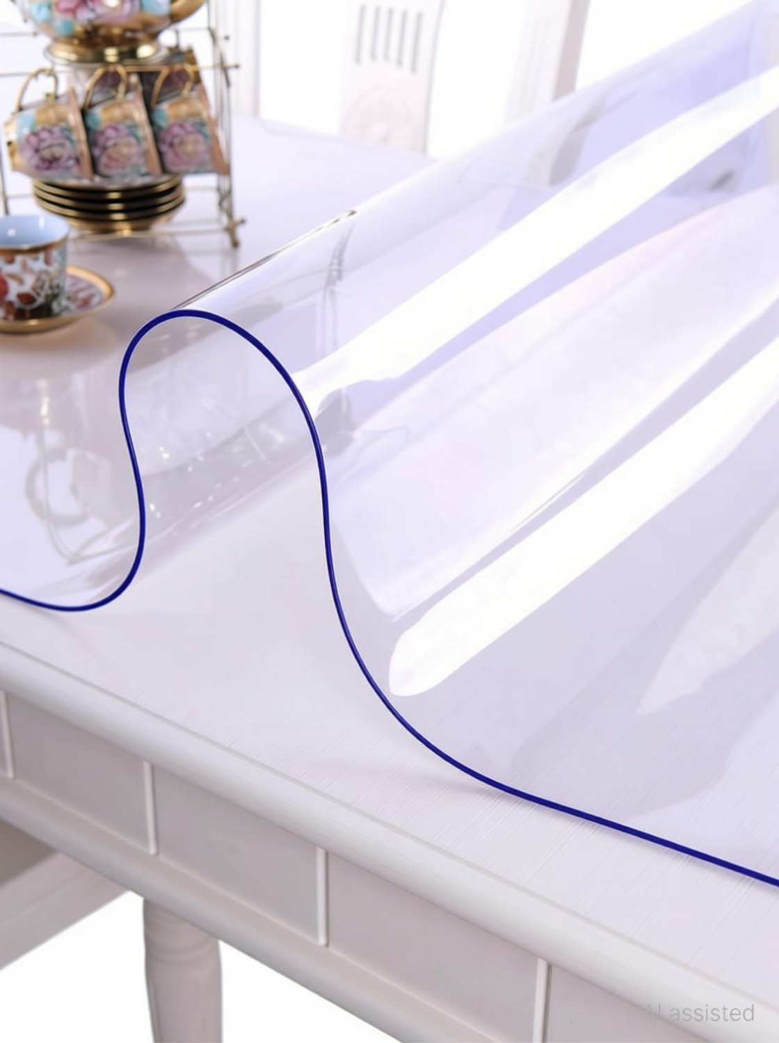 Image of Qlarity Covers Plastic 6 Seater Solid Table Cover