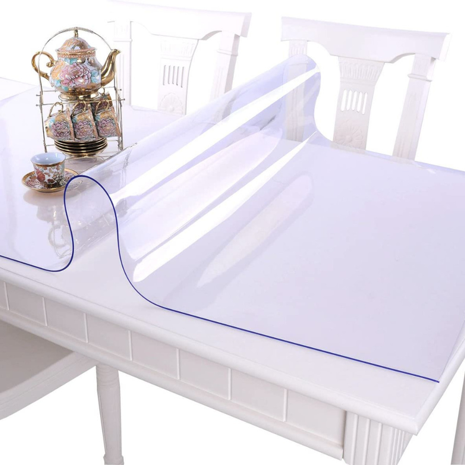 Image of Qlarity Covers Plastic 6 Seater Solid Table Cover