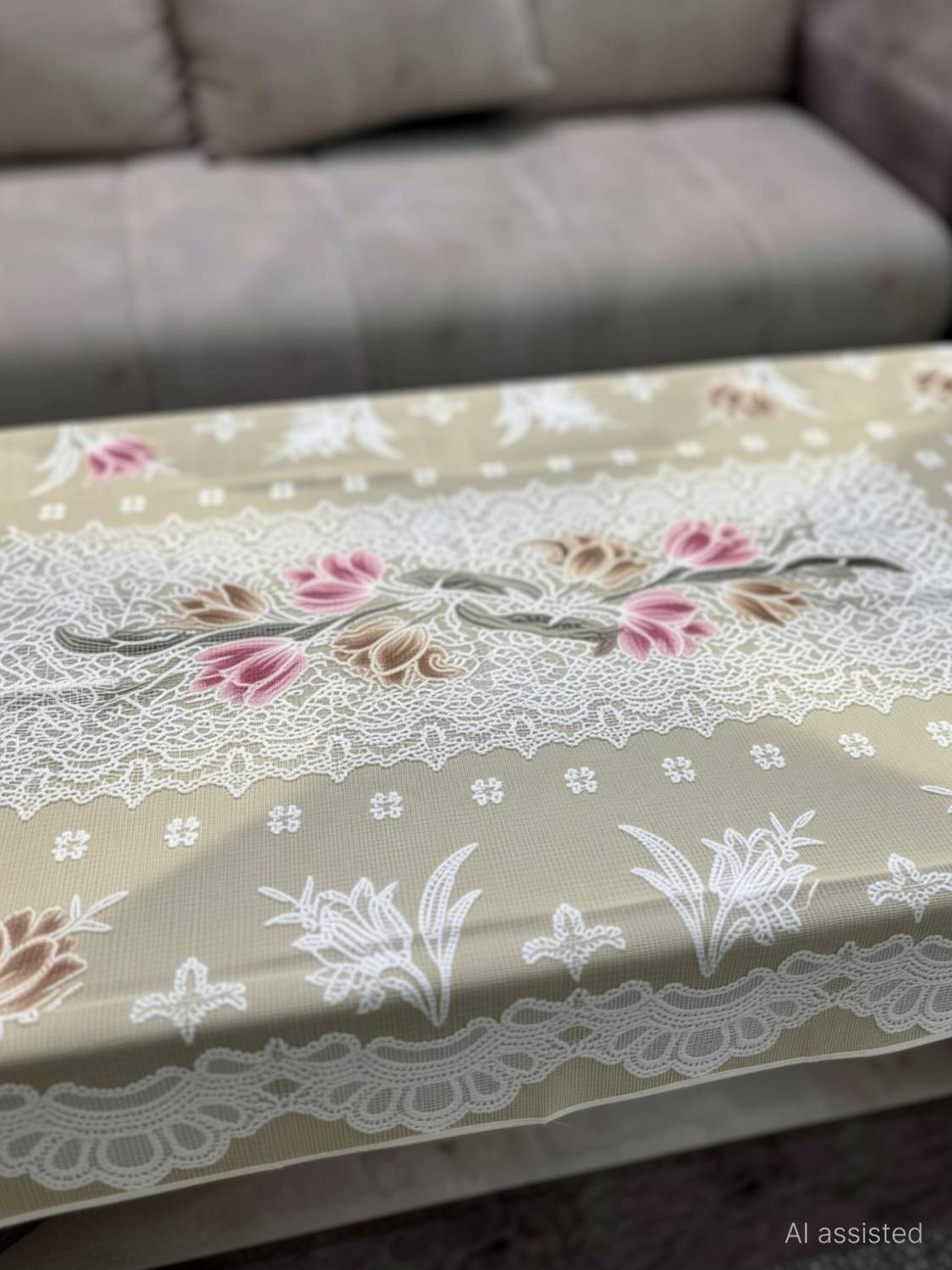 ABN Furnishing Cotton 4 Seater Printed Table Cover