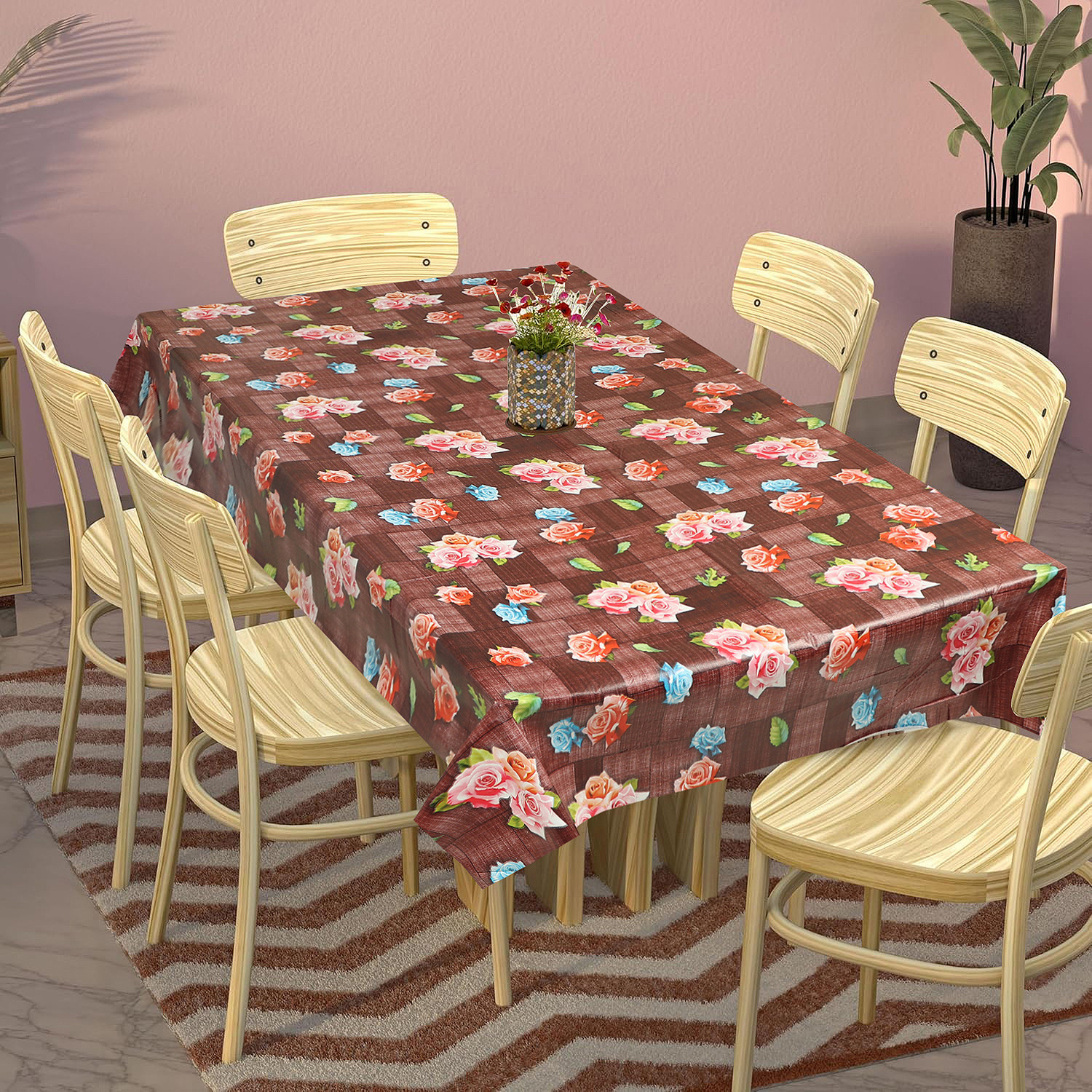 Image of Flipkart SmartBuy PVC 6 Seater Printed Table Cover