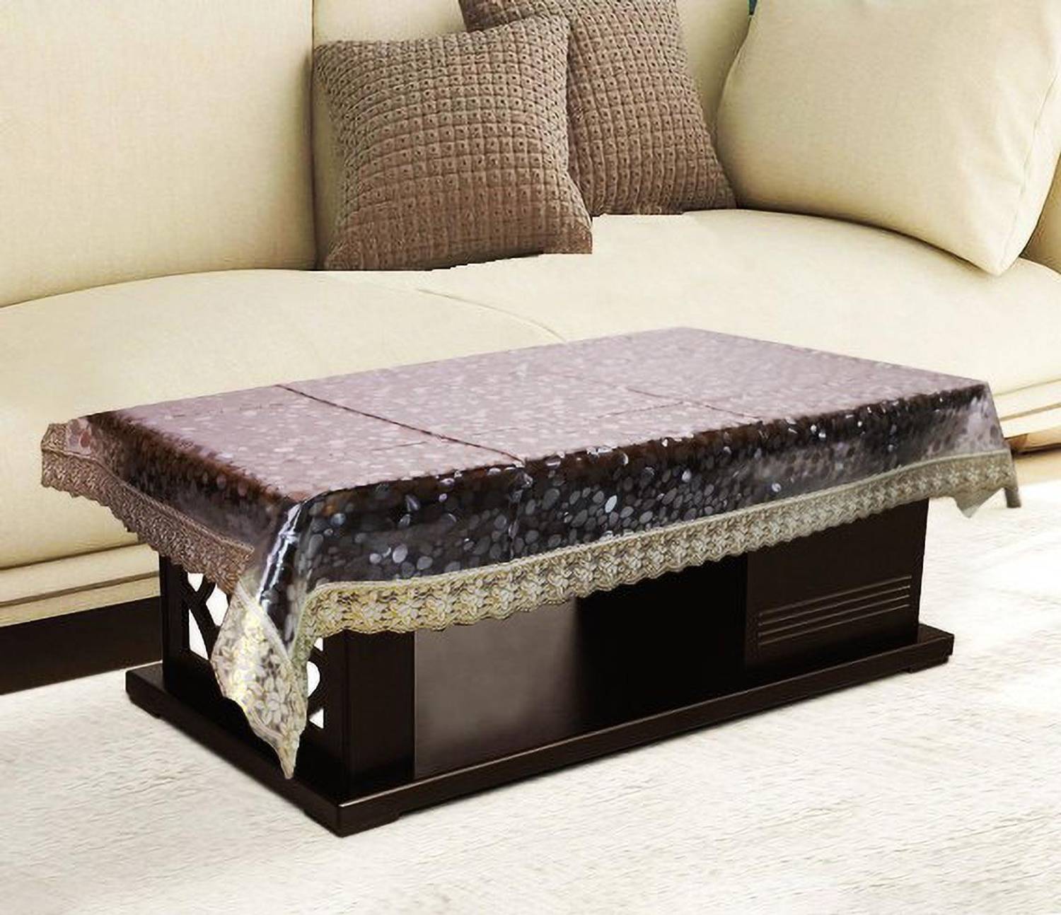 BL Enterprises PVC 4 Seater Embroidered Table Cover