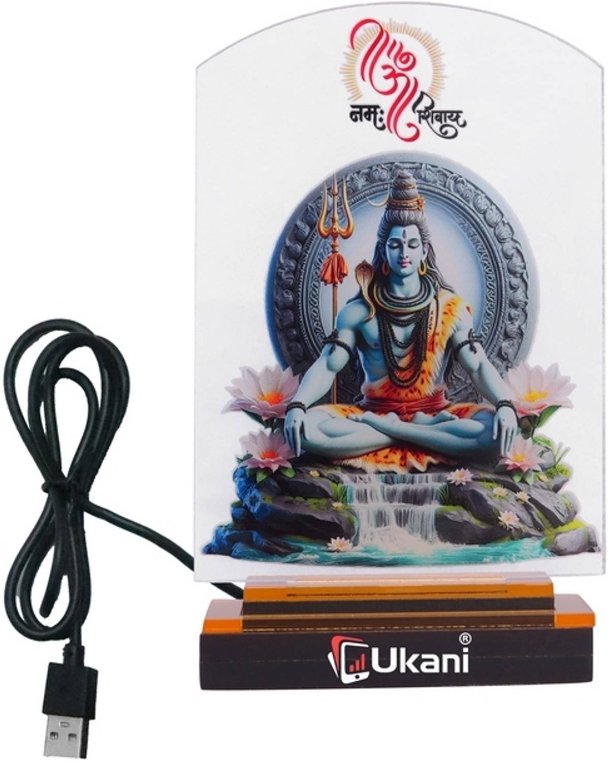 UKANI UV Print USB SHIVJI Lamp for Car/Office/Desktop/Table Top T