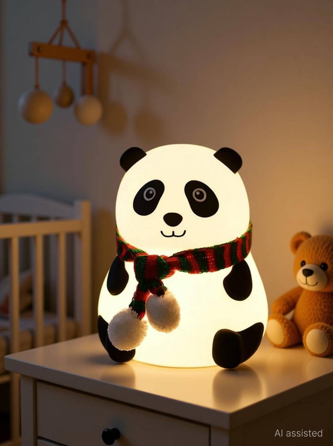 TechPride Cute Panda Silicone USB Night Lamp - Image 2