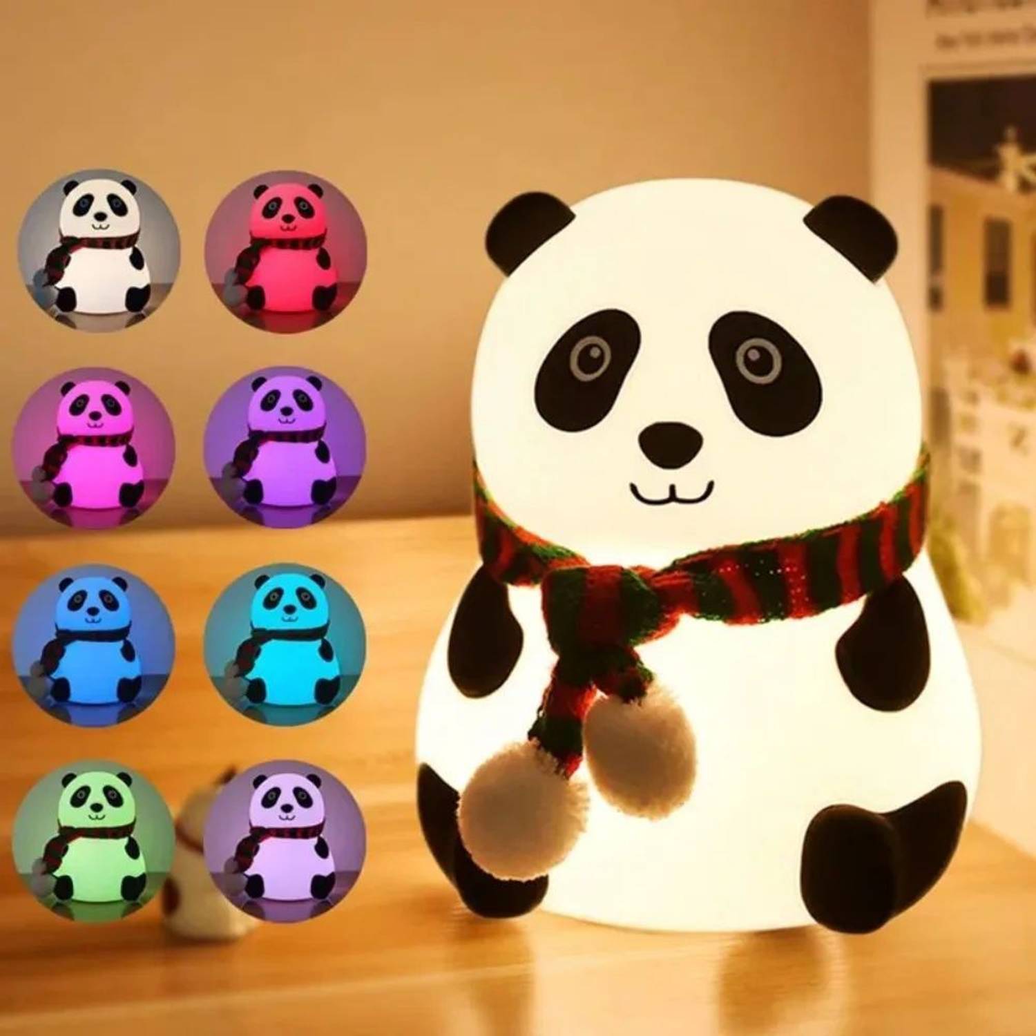 TechPride Cute Panda Silicone USB Night Lamp - Image 1