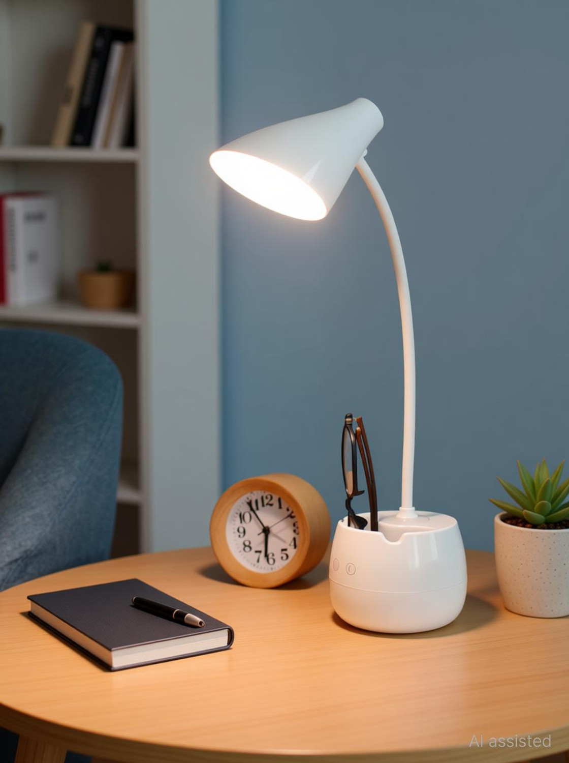 Image of FIRSTLIKE Rechargeable LED Touch On /Off Switch Desk Table Lamp Study Lamp