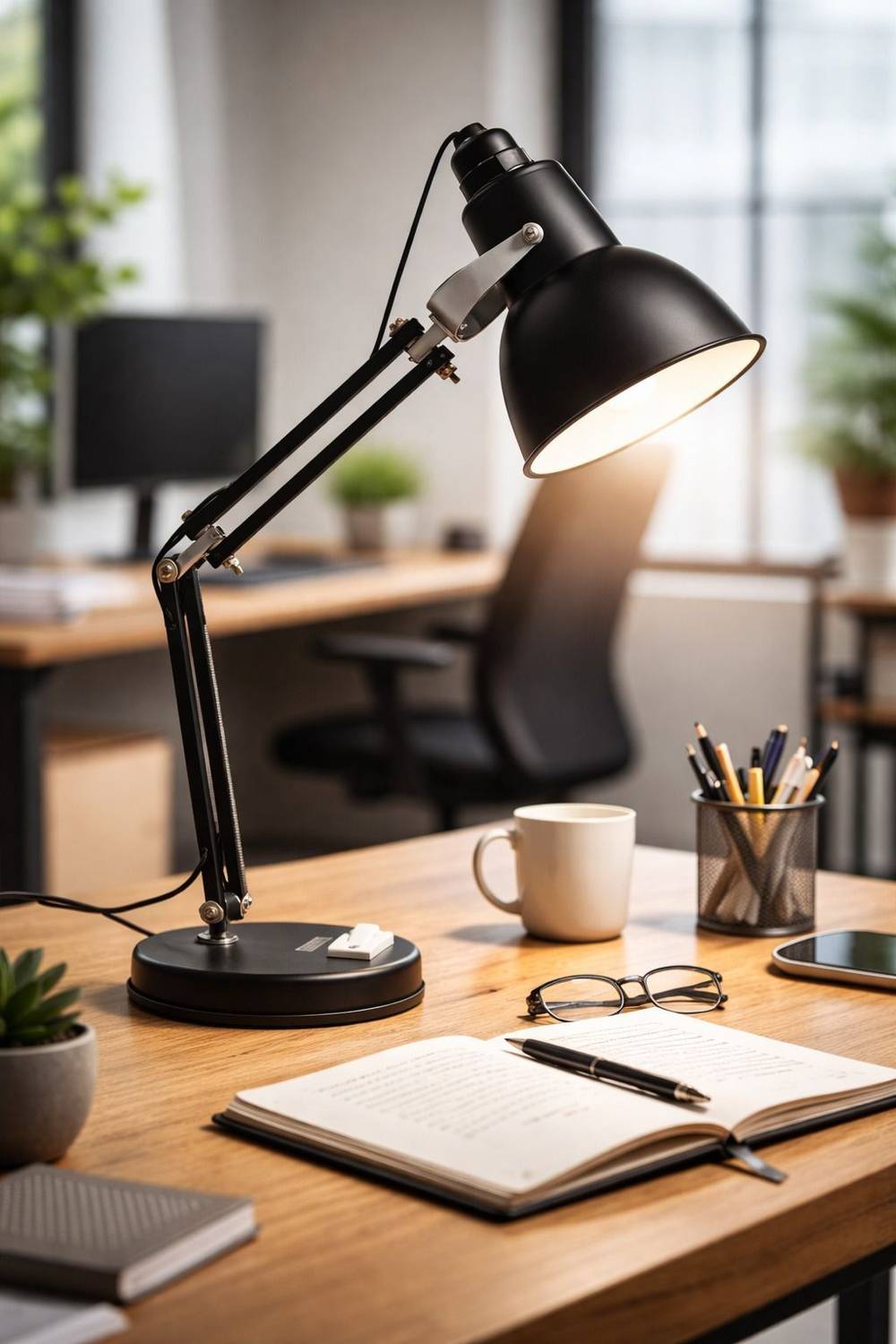 spark world Tairy Special Black Study Lamp (60 cm, Black)