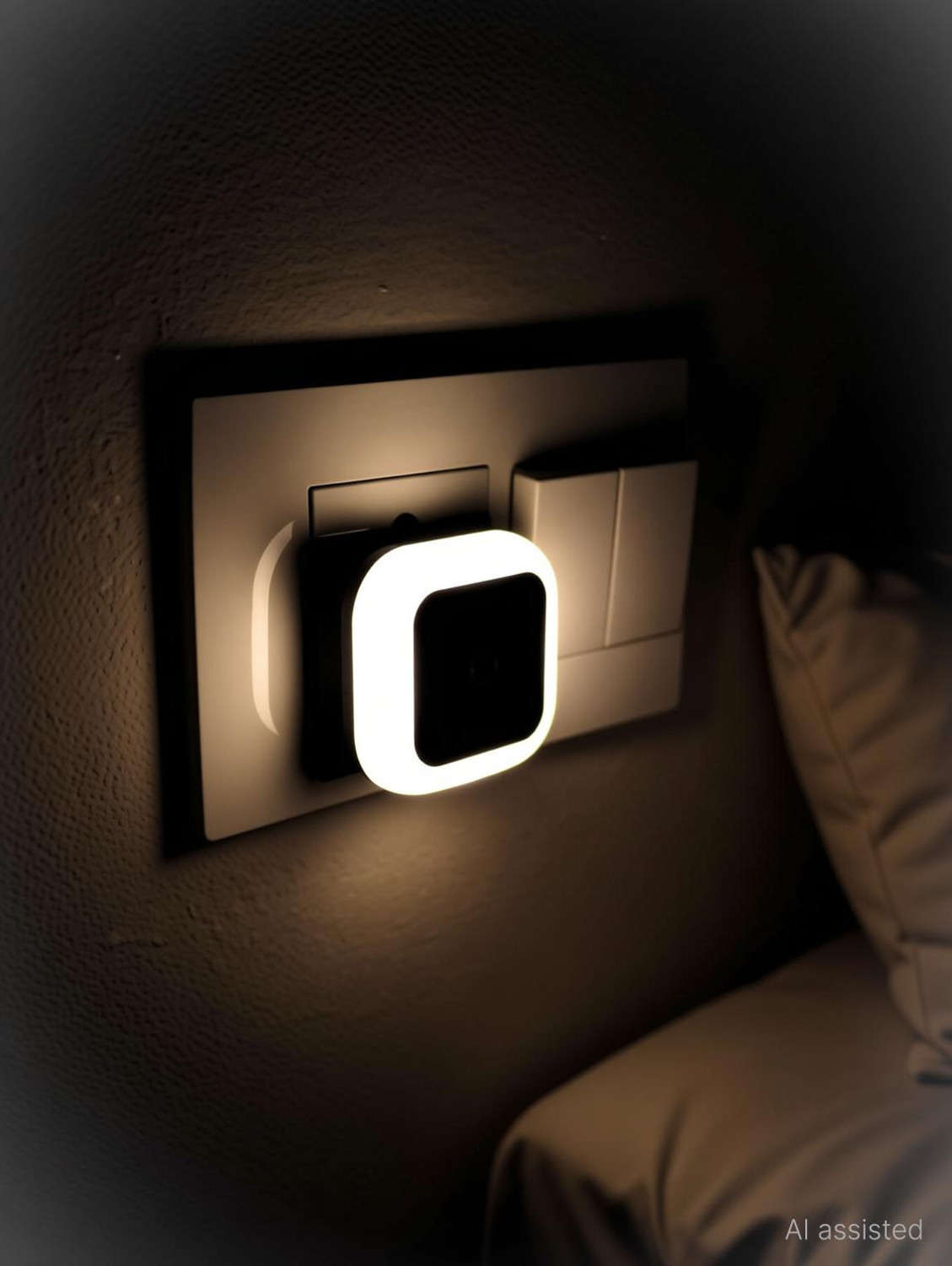 Image of hoard 0.5W Led Plug in Smart Night Lamp with Automatic Sensor - (Warm White) Night Lamp