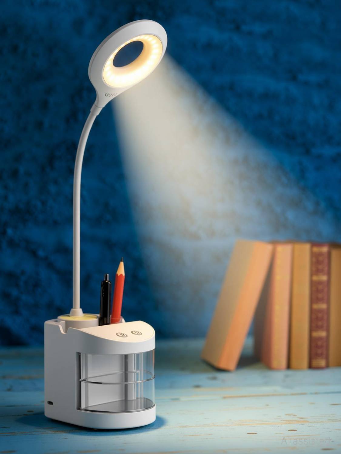 AKR table lamp Study Lamp (40 cm, White)