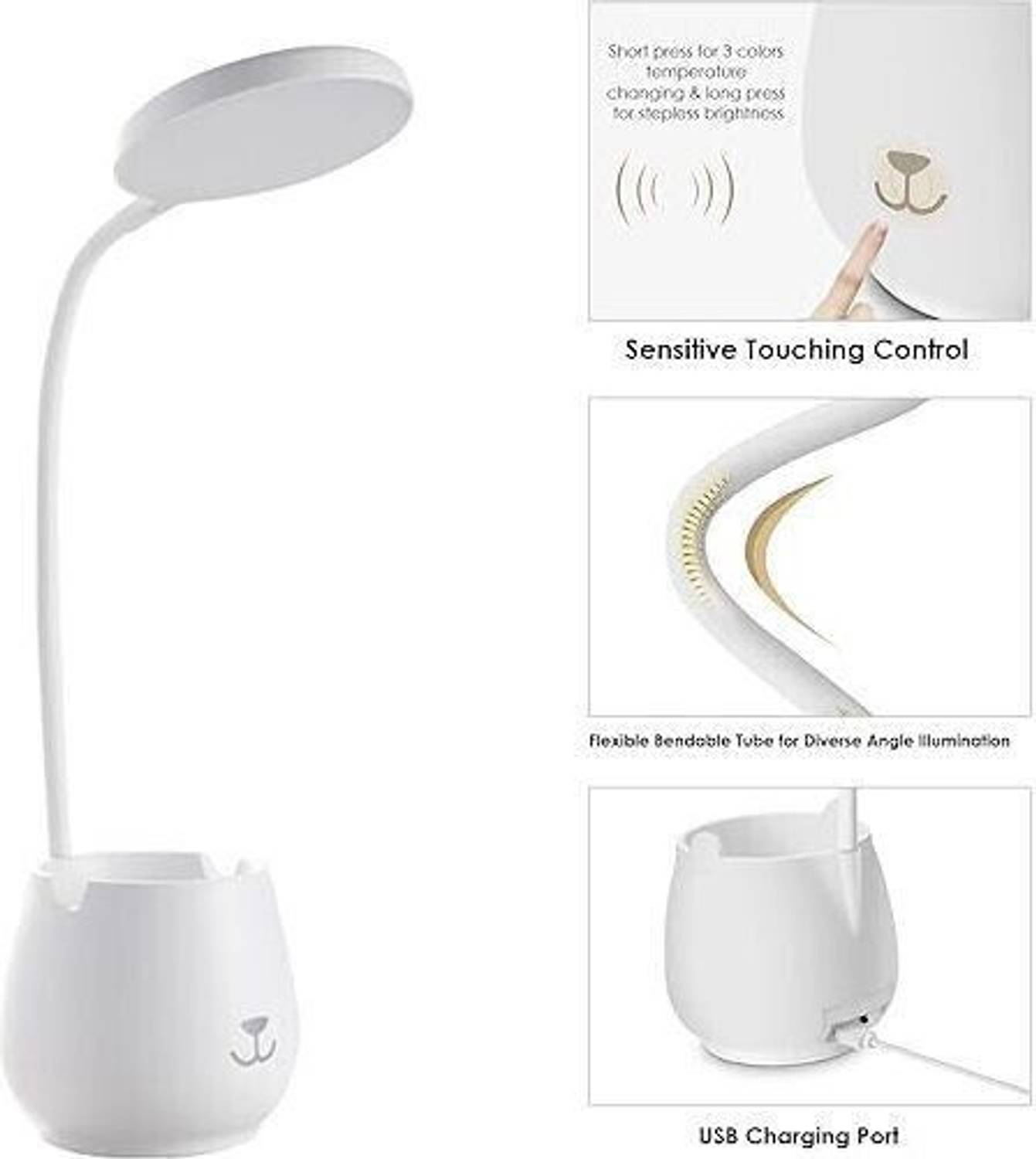 FOKRIM 3 Color Touch Sensor Study Lamp - Image 5