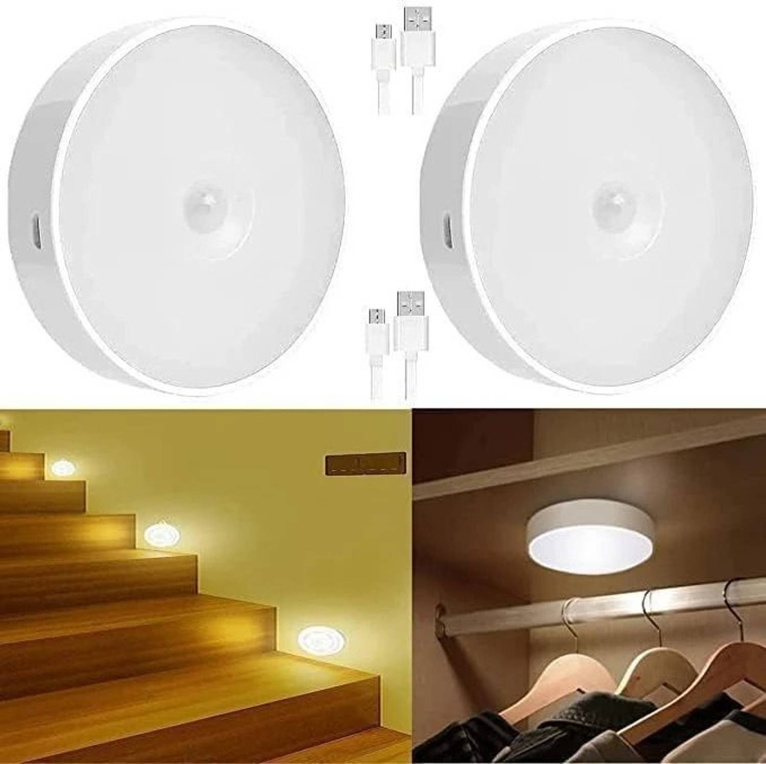 VCR ENTERPRISE USB LED Motion Sensor Light for Outdoor, Nightligh