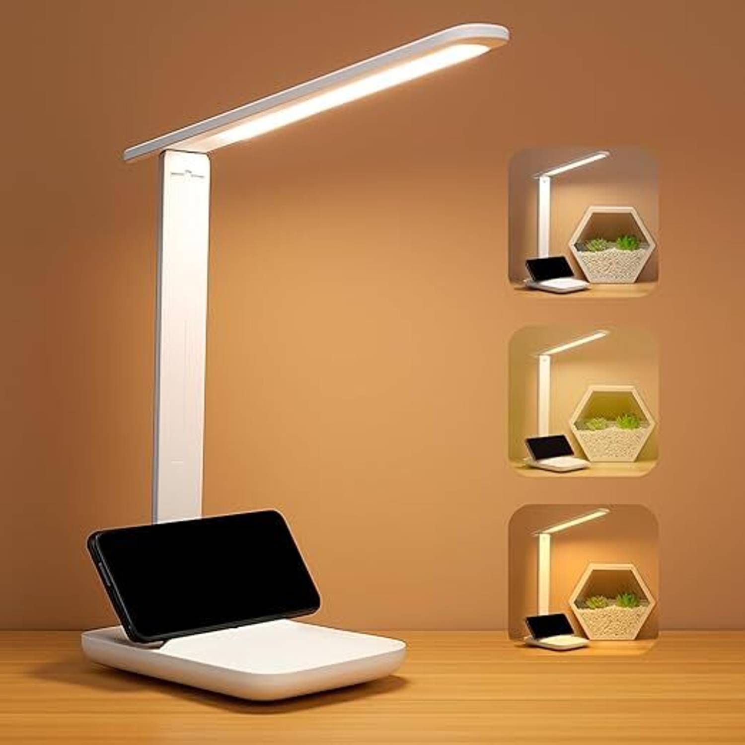 Refulgix LED Desk Lamp Foldable,1200mAh Battery,USB Charging,Touc