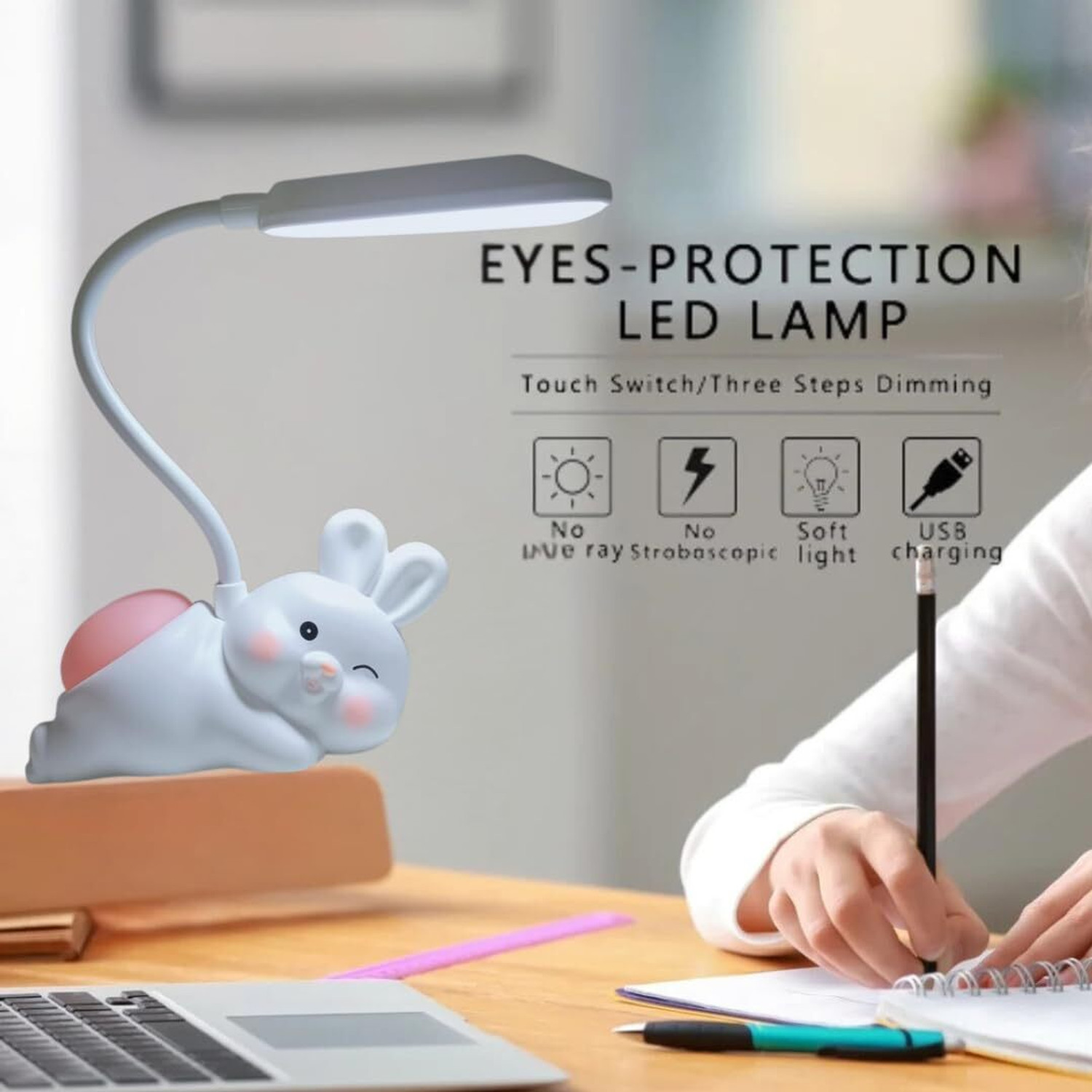 Image of UDropMore LEO Table lamp (White Rabbit) Table Lamp