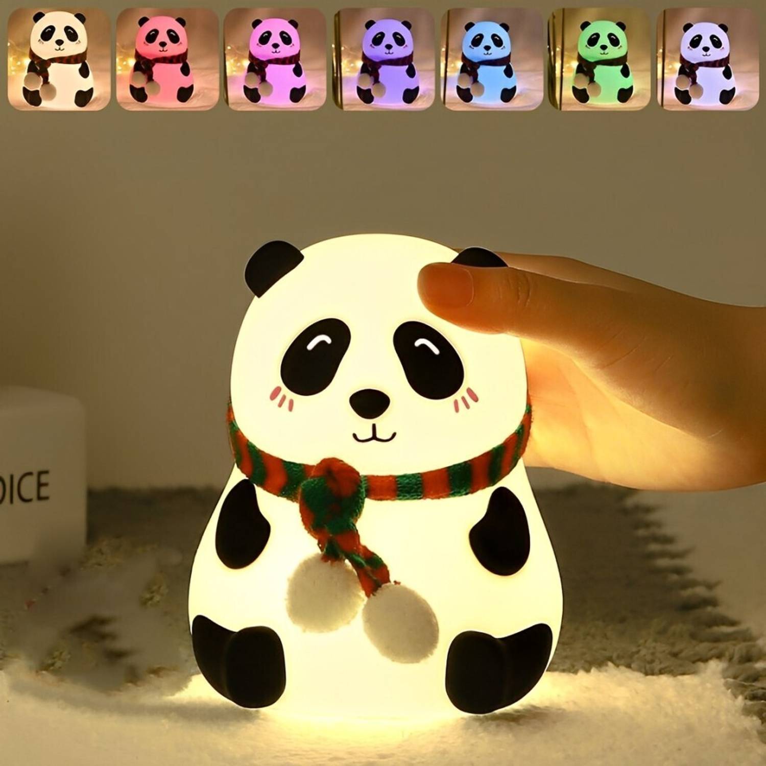 CRENTILA Cute Panda USB Rechargeable Night Lamp