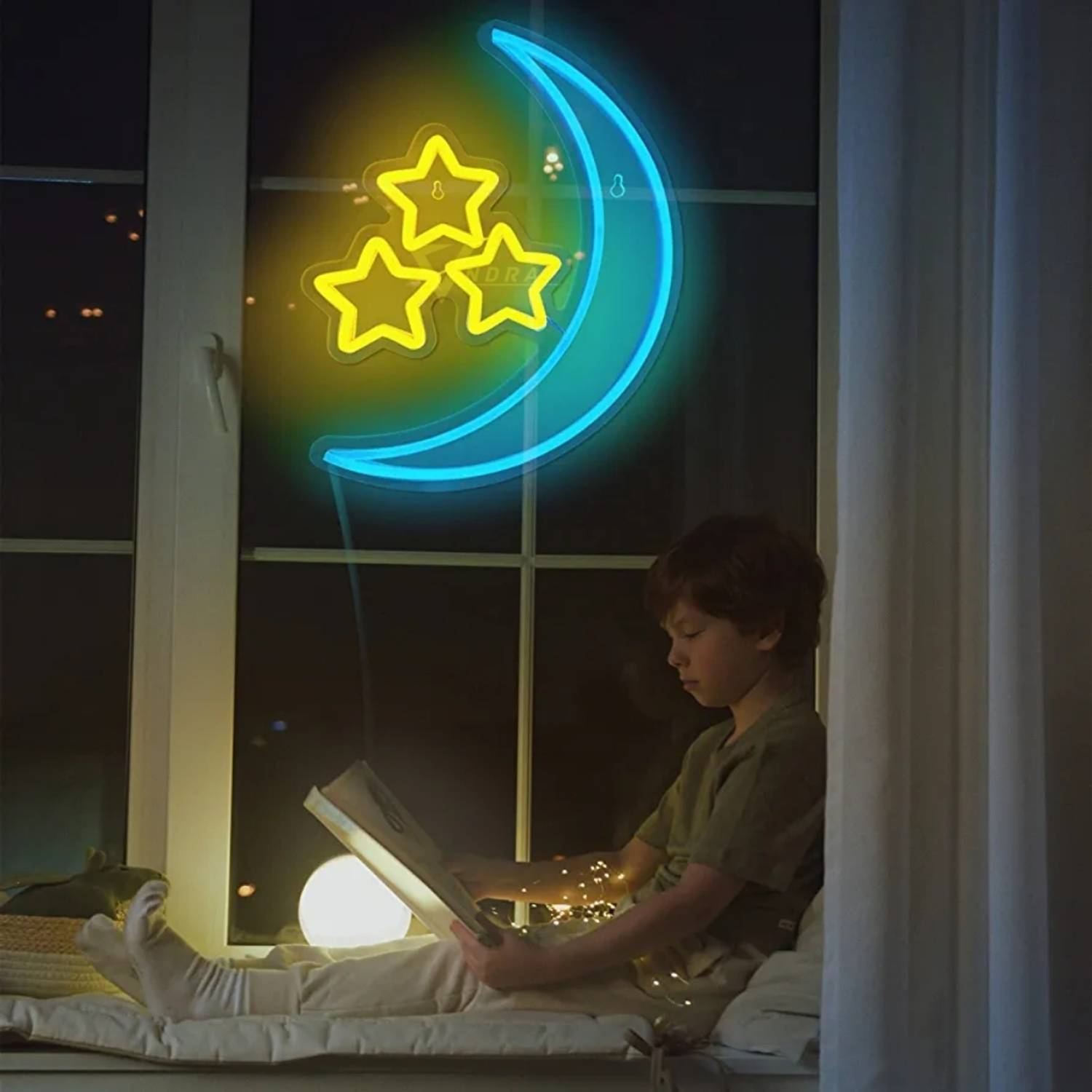 ANYE Moon Light For Kids Star&Cloud Night Lamp Wall ANYE