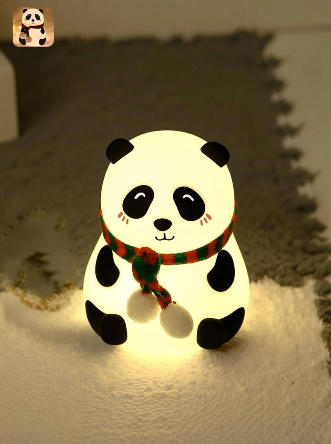CRENTILA Cute Panda USB Rechargeable Night Lamp - Image 3