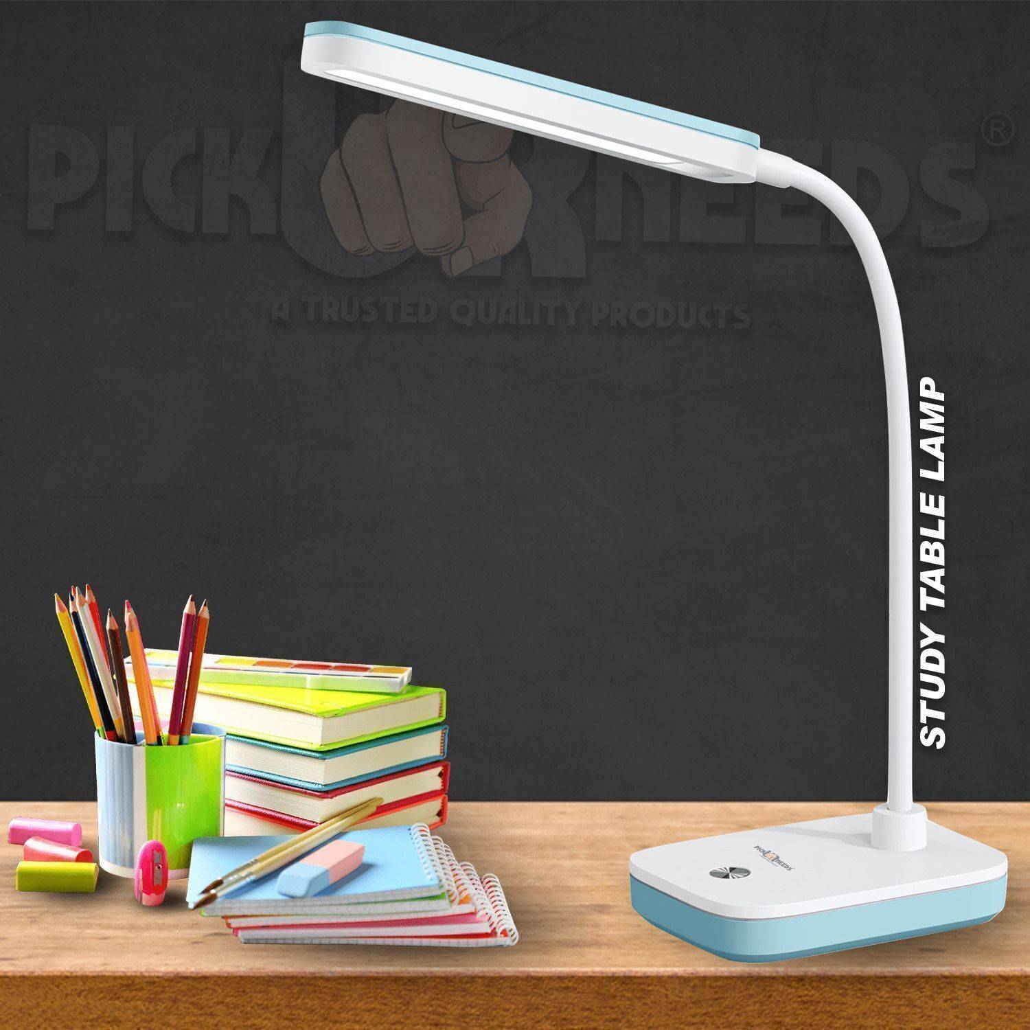 Pick Ur Needs Rechargeable Study Table LED Desk Lamp Touch with 3