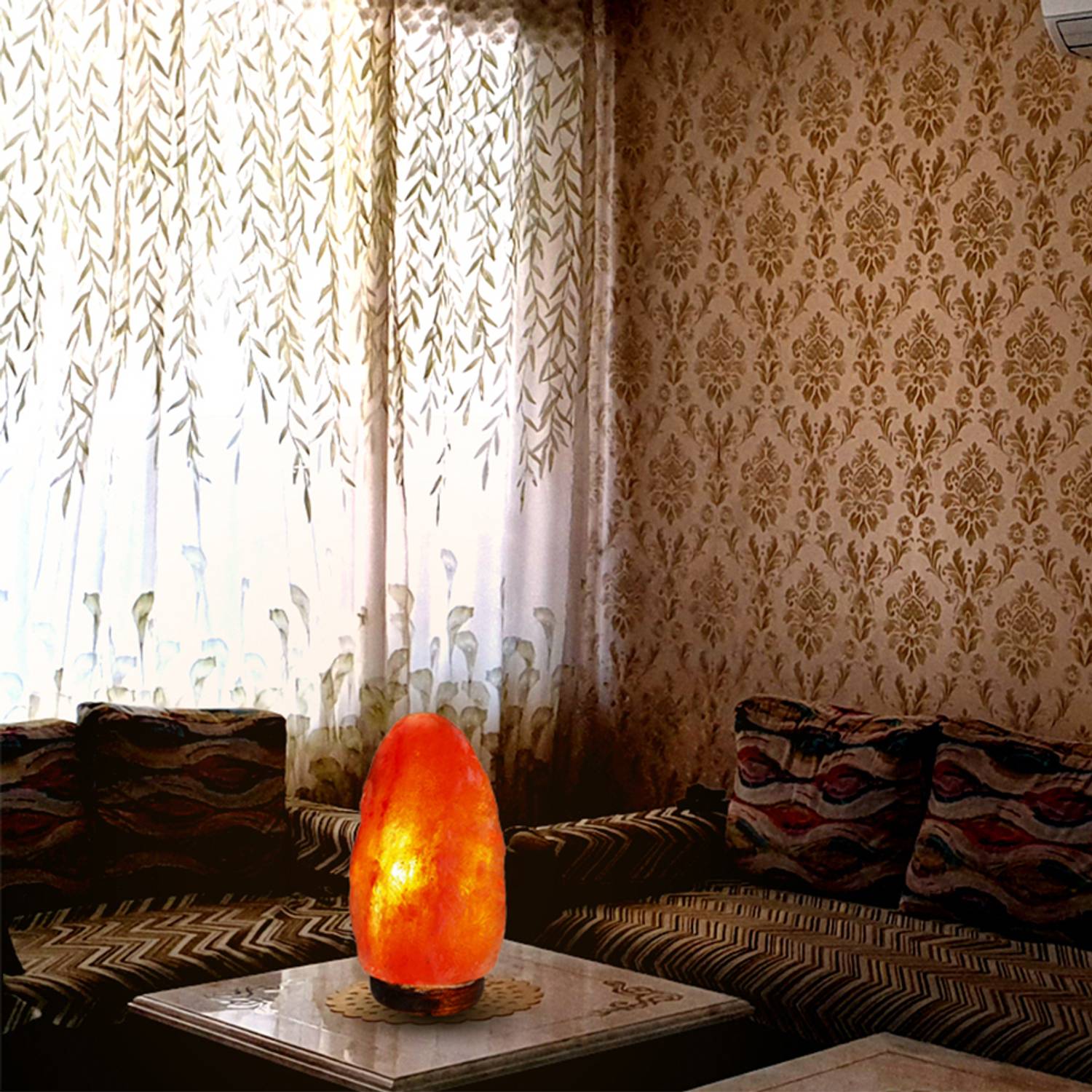 CRYSTU Himalayan Rock Natural Salt Lamp for Positive Energy Vastu