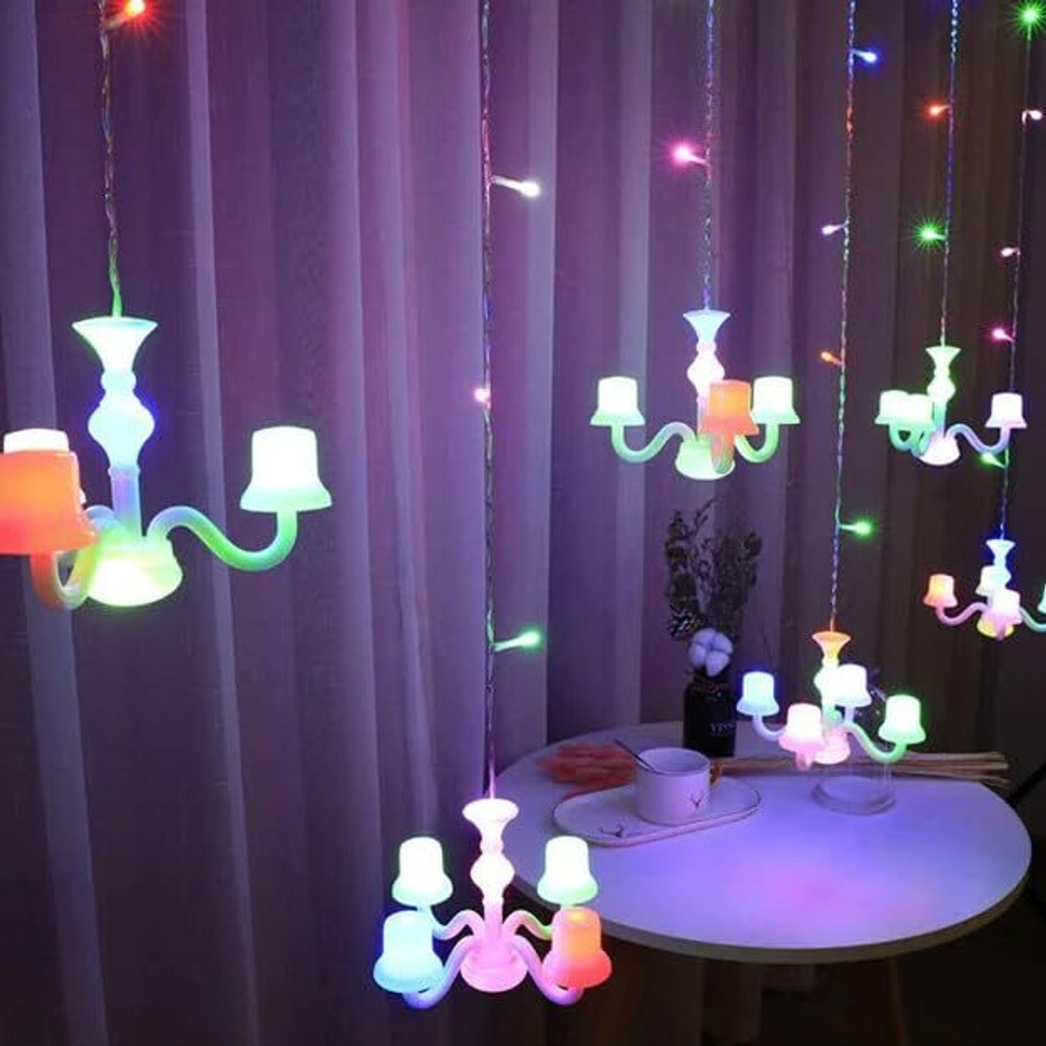 Image of KHIZAR 108 LEDs 3 m Multicolor Color Changing String Rice Lights (Pack of 1)