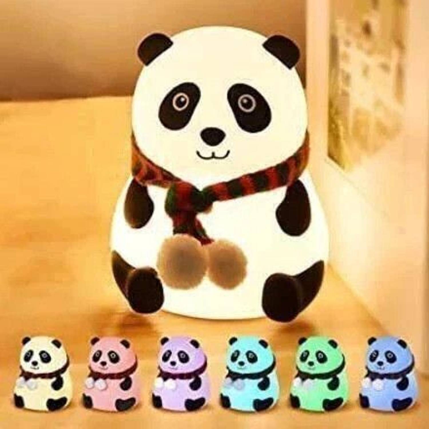 BM Ecom Traders Cute Panda Night Light for Kids Silicone Night Co
