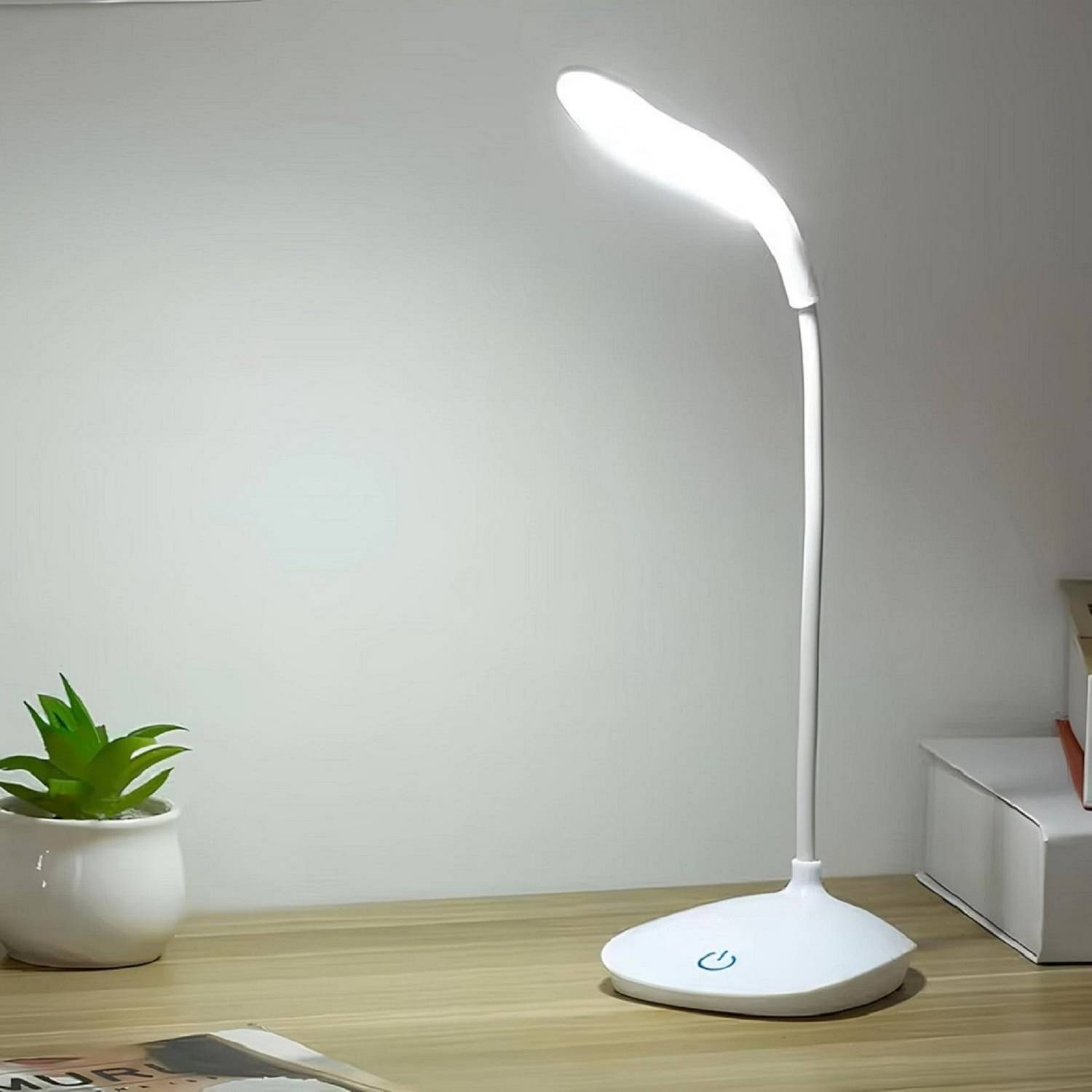 AKR LED Desk Lamp Table Light 3 Level of Brightness Flexible Neck Table Lamp Table Lamp Study Lamp