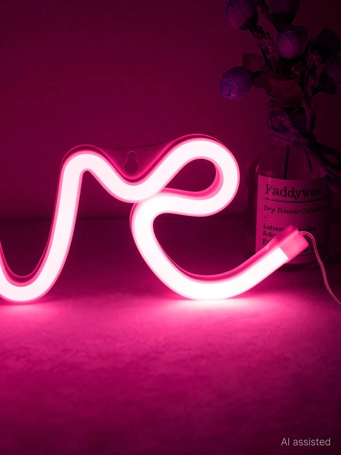 AEC USB and Battery Powered LOVE Neon Sign Display Prop LED Lighting For Home & Wall Decorations Ideas Night Lamp