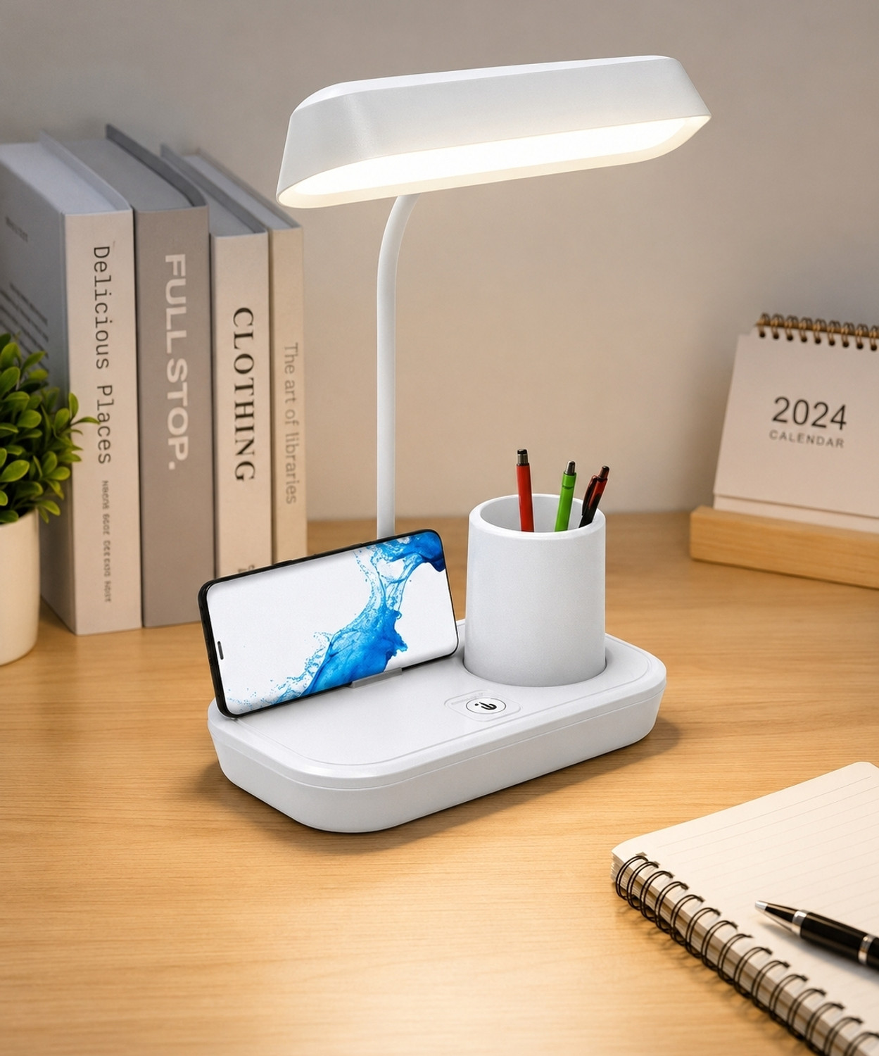 Image of Osring VELORANEST Rechargeable 3 Color Mode, LED Table /Study Lamp White Study Lamp
