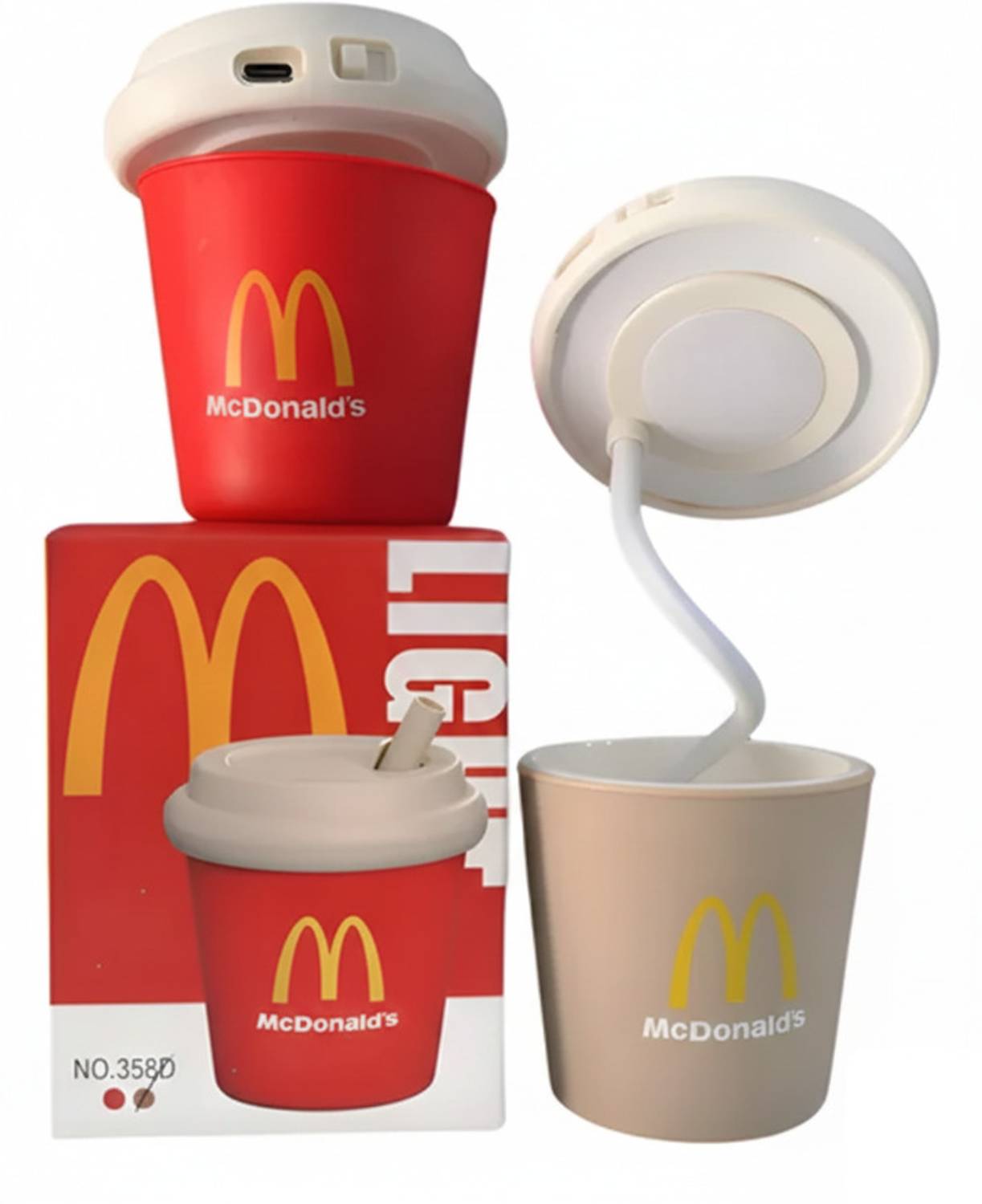 AAASHIPWAY McDonald's Style Rechargeable LED Study Lamp