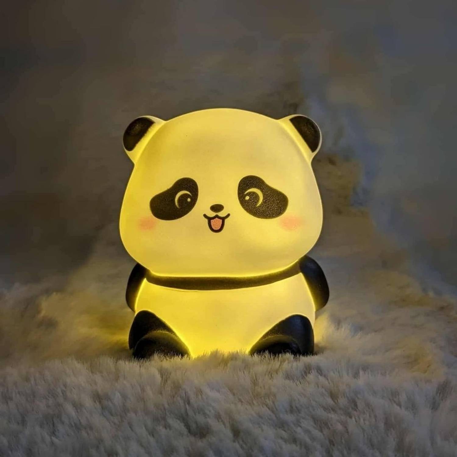 Bloombec Mini Panda Night Light – Yellow LED Decorative Lamp for Kids, Girls, Boys Night Lamp