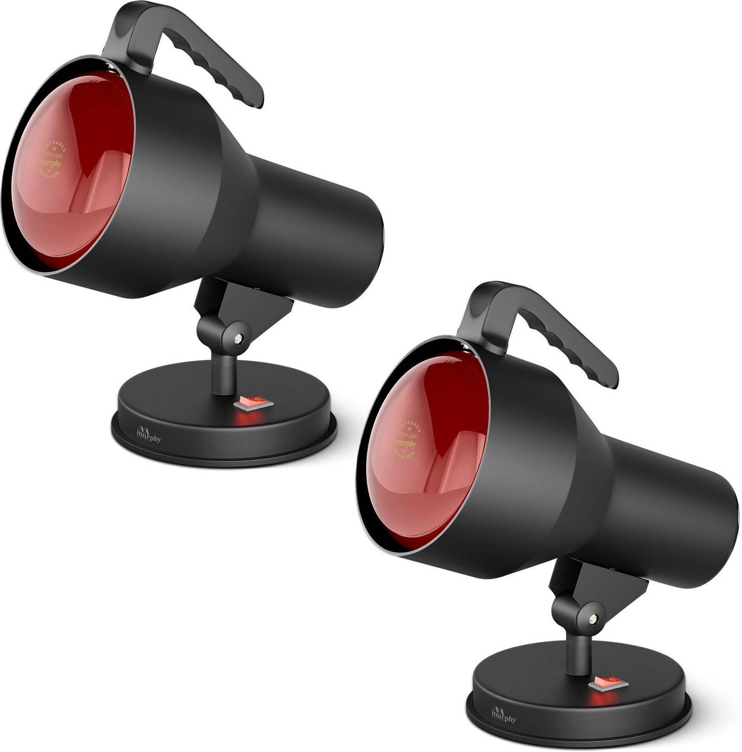 MURPHY Infrared Heat Therapy Lamp : Pack of 2 Table Lamp (18 cm,