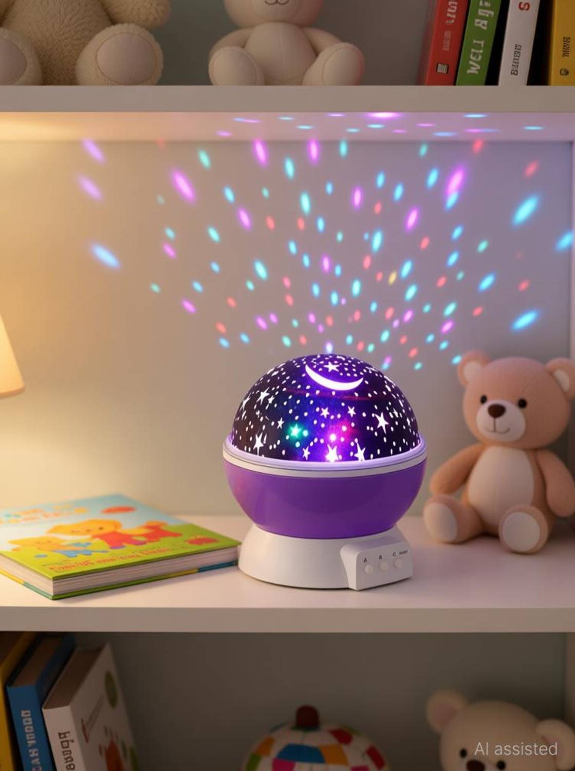 Abhsant Master Projector with USB Wire Colorful Romantic LED Cosmos Star Master Sky Starry Night Projector Bed Light Lamp Night Lamp