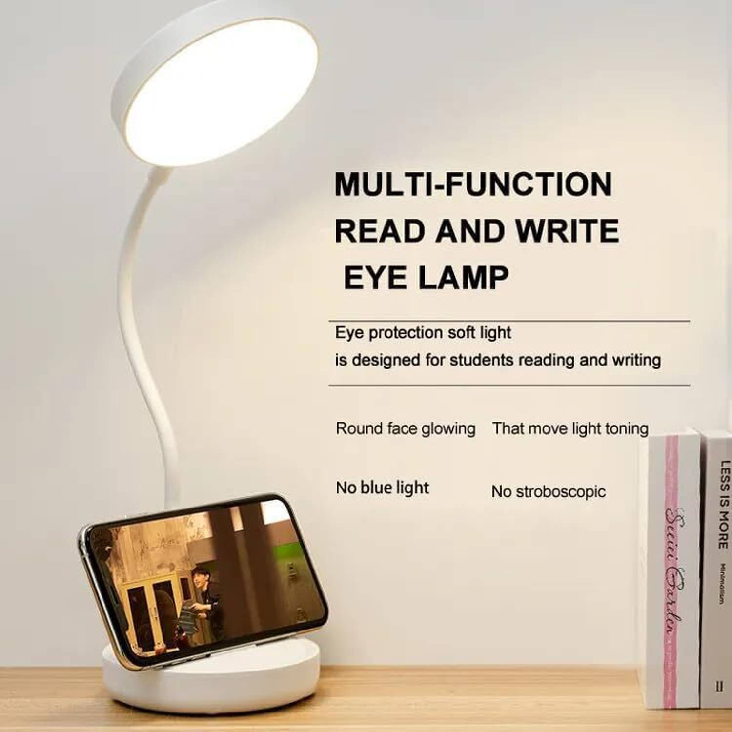 Trust White LED Table Lamp 3 Brightness Modes - Image 5
