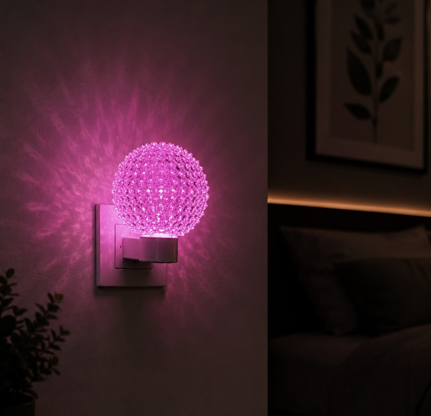 Image of Asonn LED Night Lamp Set of 4 | Bright, Safe & Energy Efficient Home Lighting Night Lamp