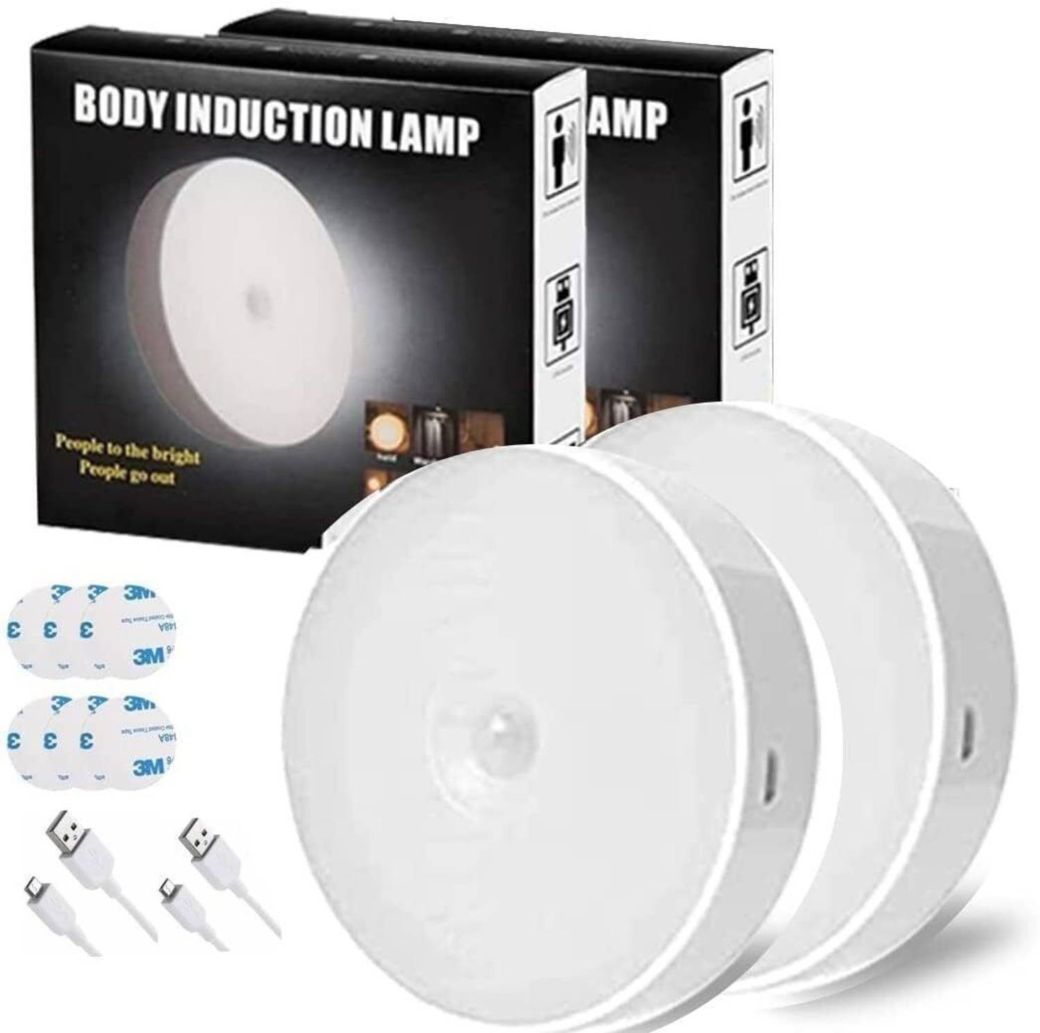 ZEBIFY Body Motion Sensor Lamp USB Rechargeable with On/Off Senso