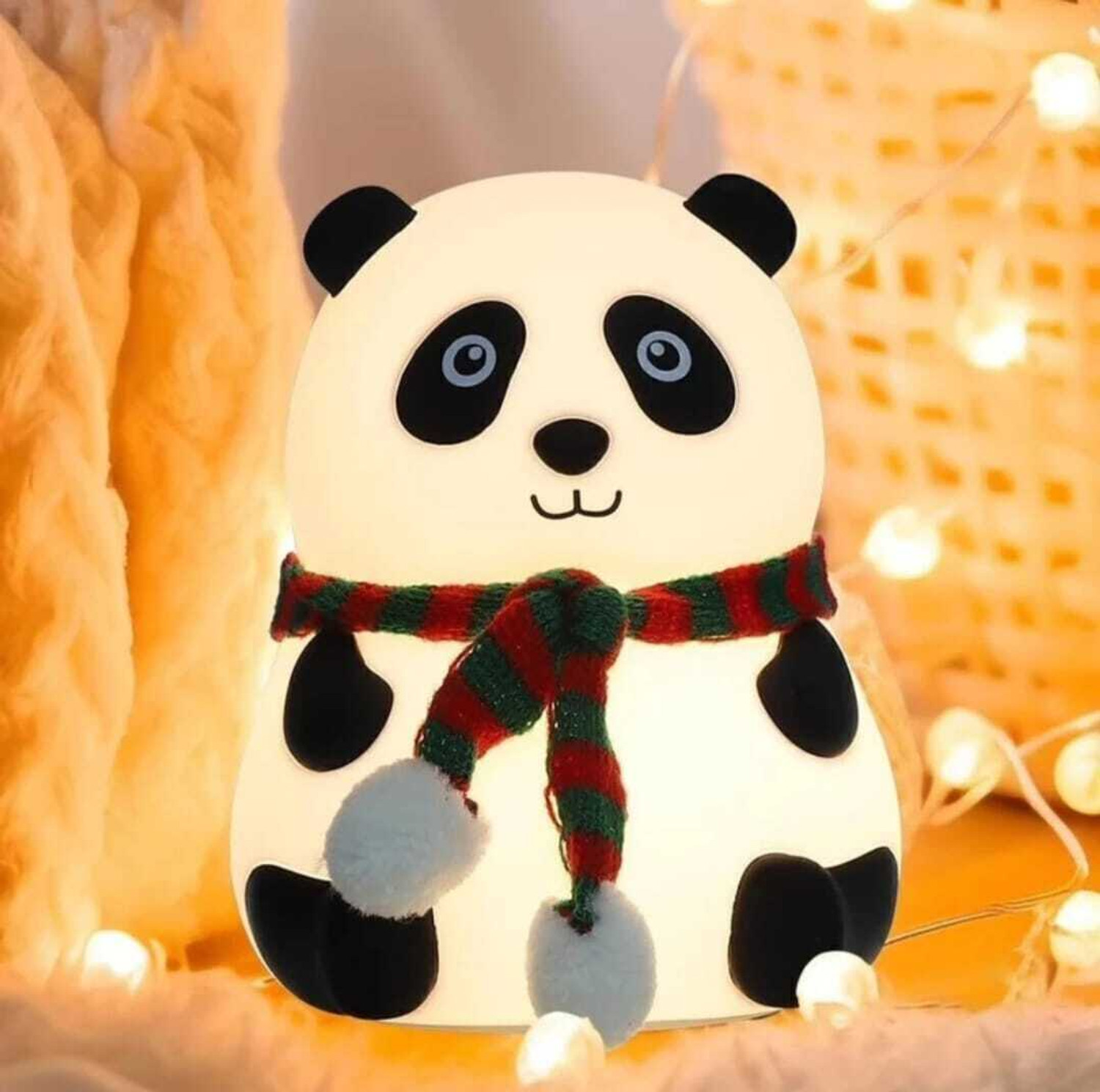 Image of Mahiway Cute Panda USB Rechargeable 7 Color Changing Night Lamp Night Lamp
