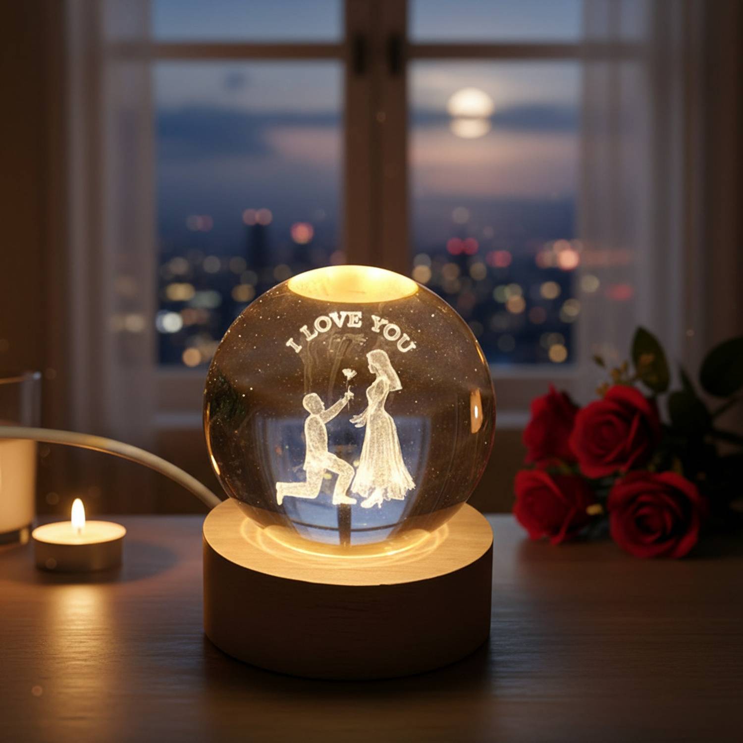 TinyTrenz Romantic Crystal Ball Lamp - Image 5