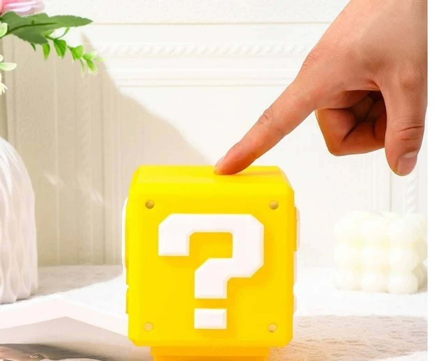 Newvent Mario Question Mark Block Lamp with Same Game Gold Coin