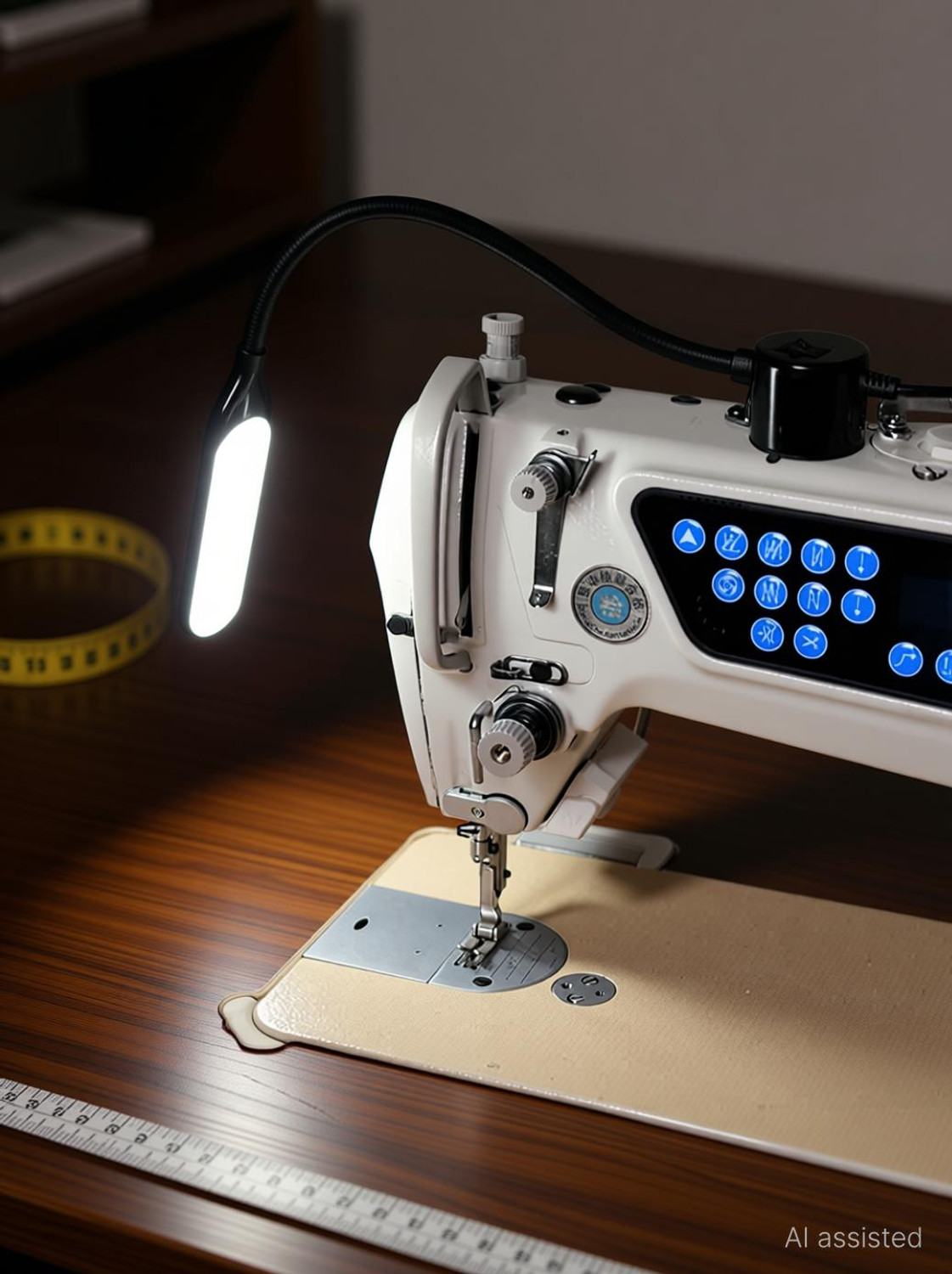 Image of DEGNO Sewing machine light with magnetic base flexible neck light high focus lamp Table Lamp