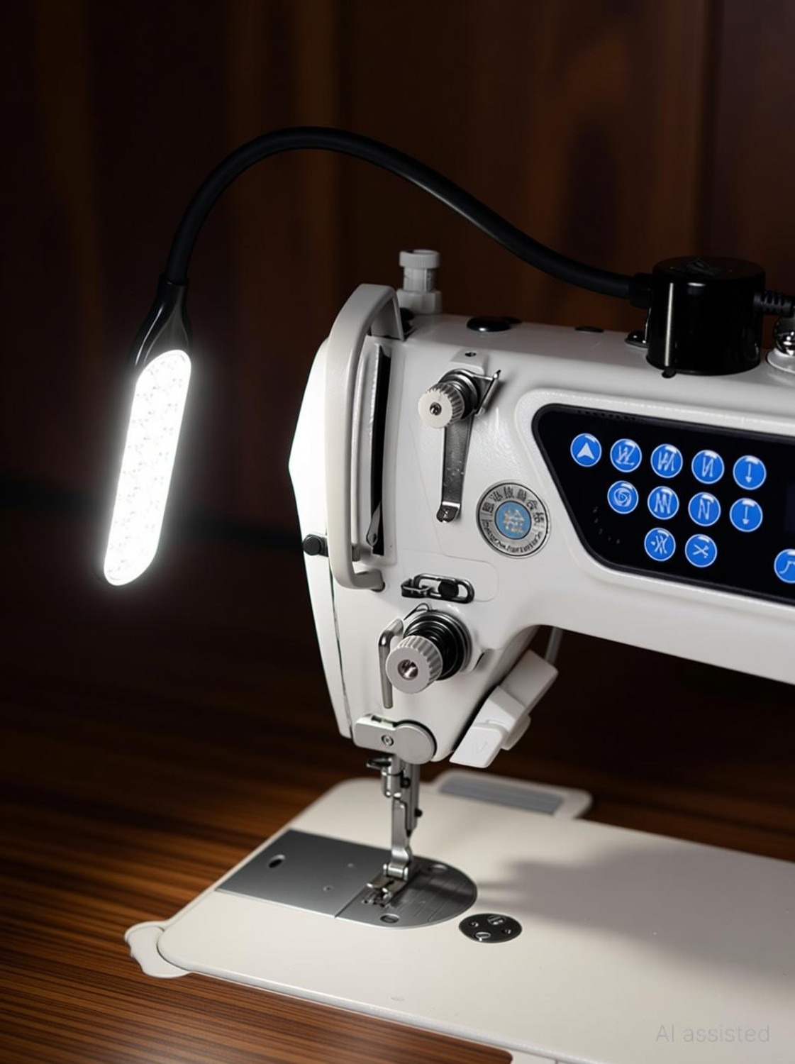 Image of DEGNO Sewing machine light with magnetic base flexible neck light high focus lamp Table Lamp