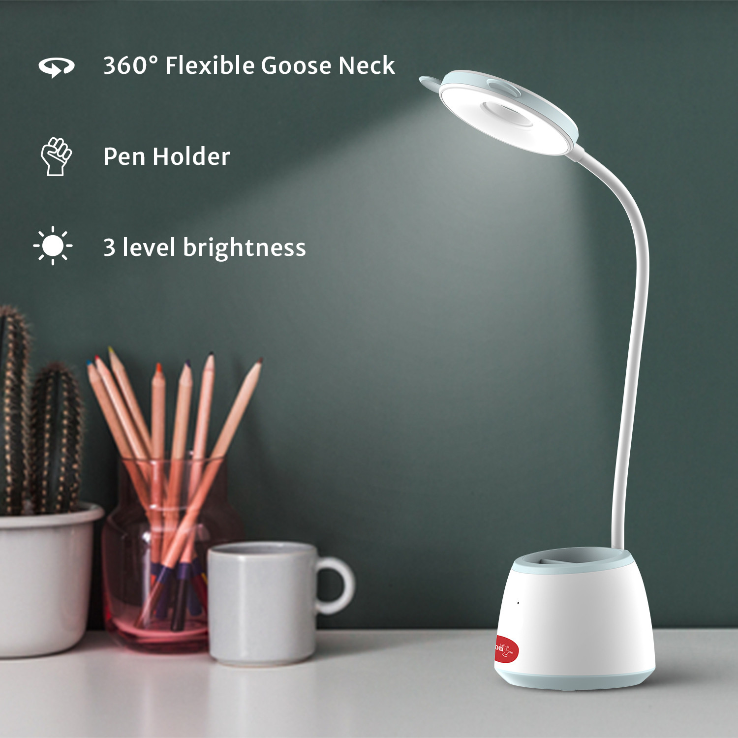 Image of Pigeon Pixo Emergency LED Study Lamp