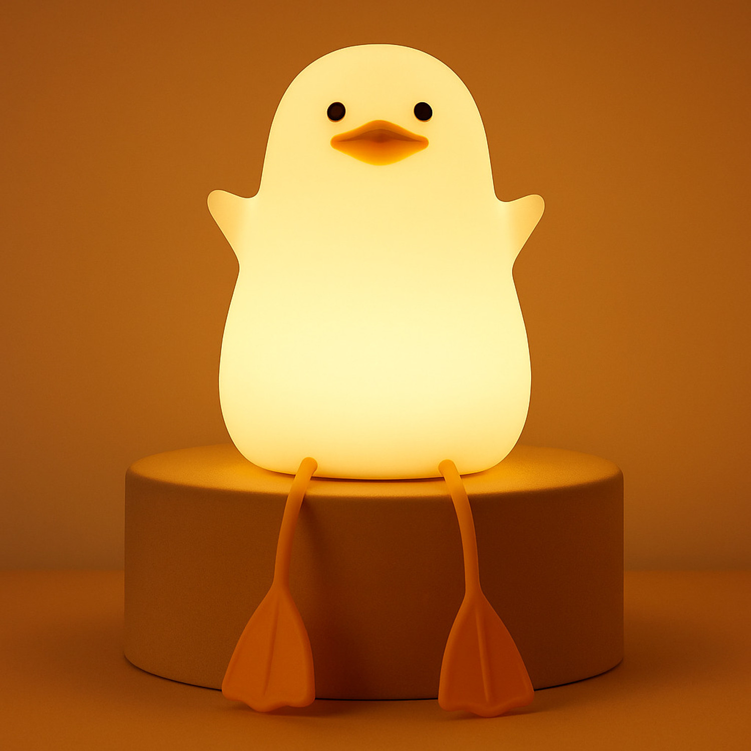 Image of NAIRO Silicone Duck Night Lamp Touch-Control LED Light | Color-Changing Safe for Kids Night Lamp