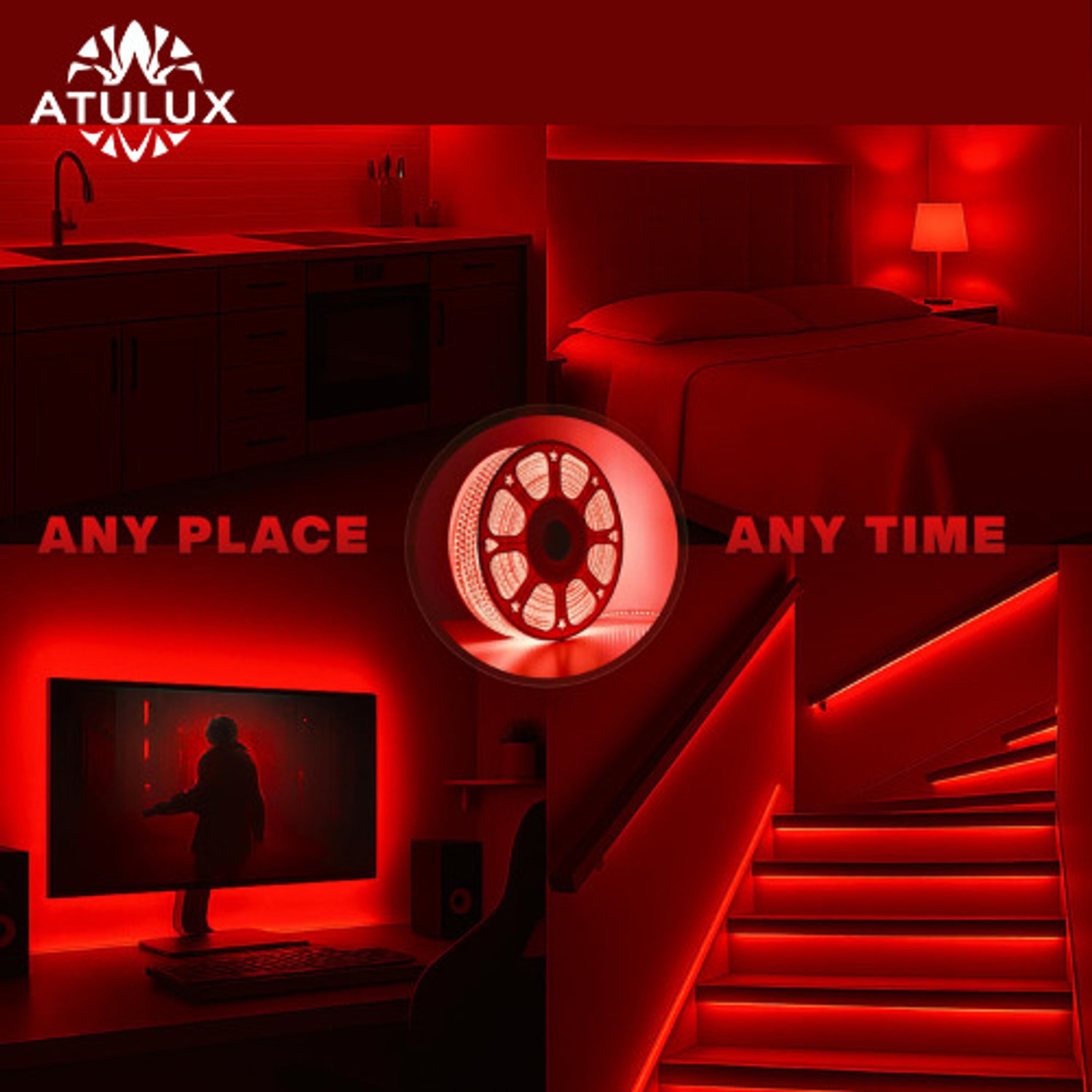 Image of ATULUX 15 Meter Led Rope Lights - for Ceiling Lights for Home Decoration Night Lamp