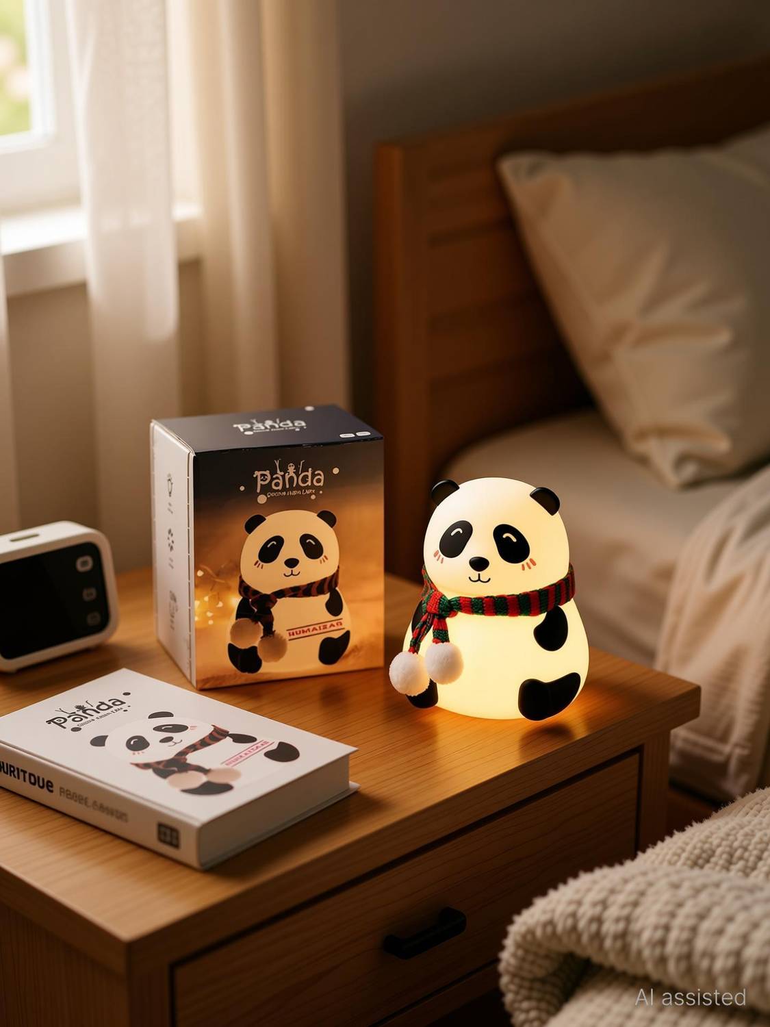 FIRSTLIKE Cute Panda USB Rechargeable Night Lamp - Image 2