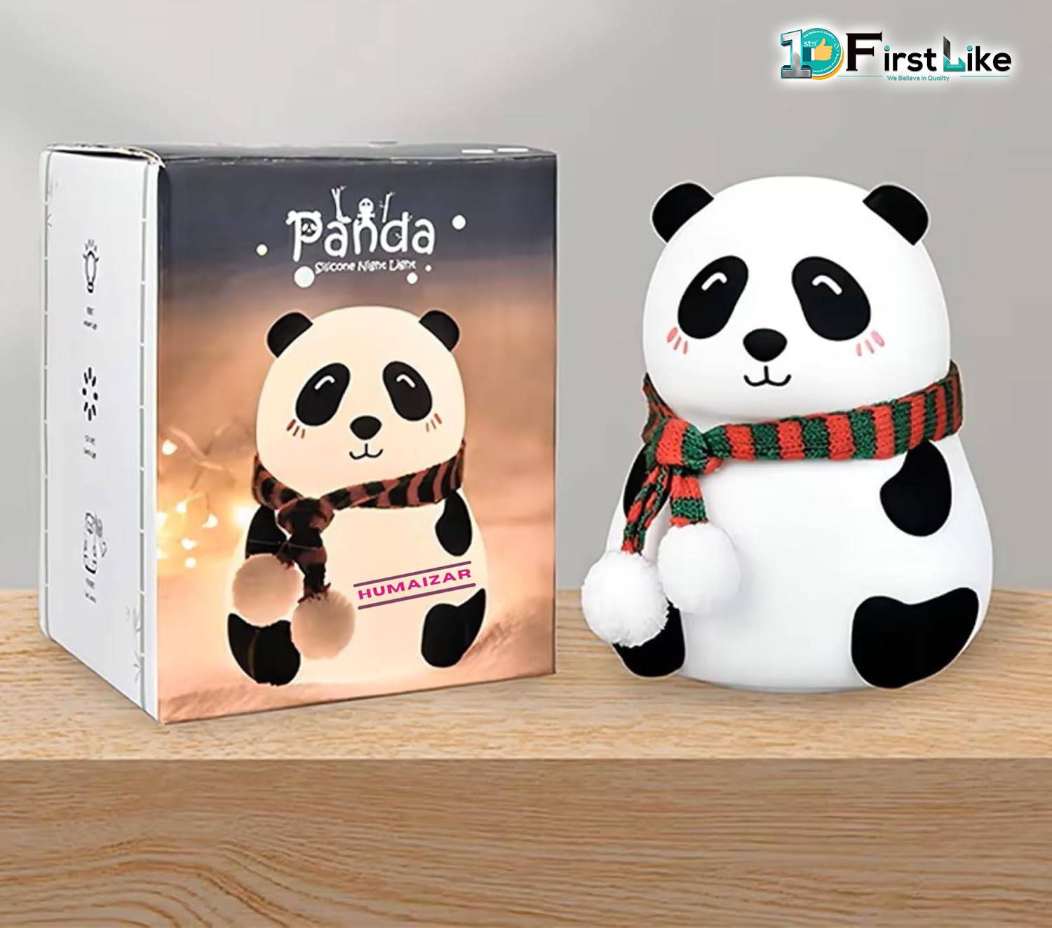 FIRSTLIKE Cute Panda USB Rechargeable Night Lamp - Image 4