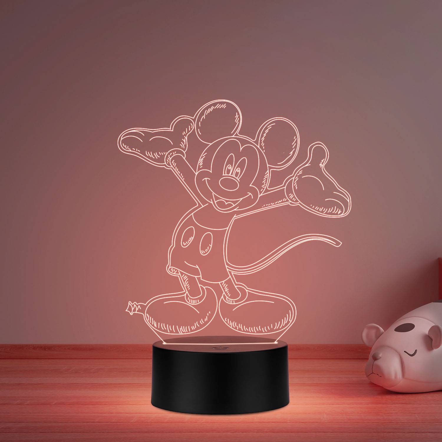StarLaser 3D Cute Mickey Mouse Night lamp for Kids 16 Color