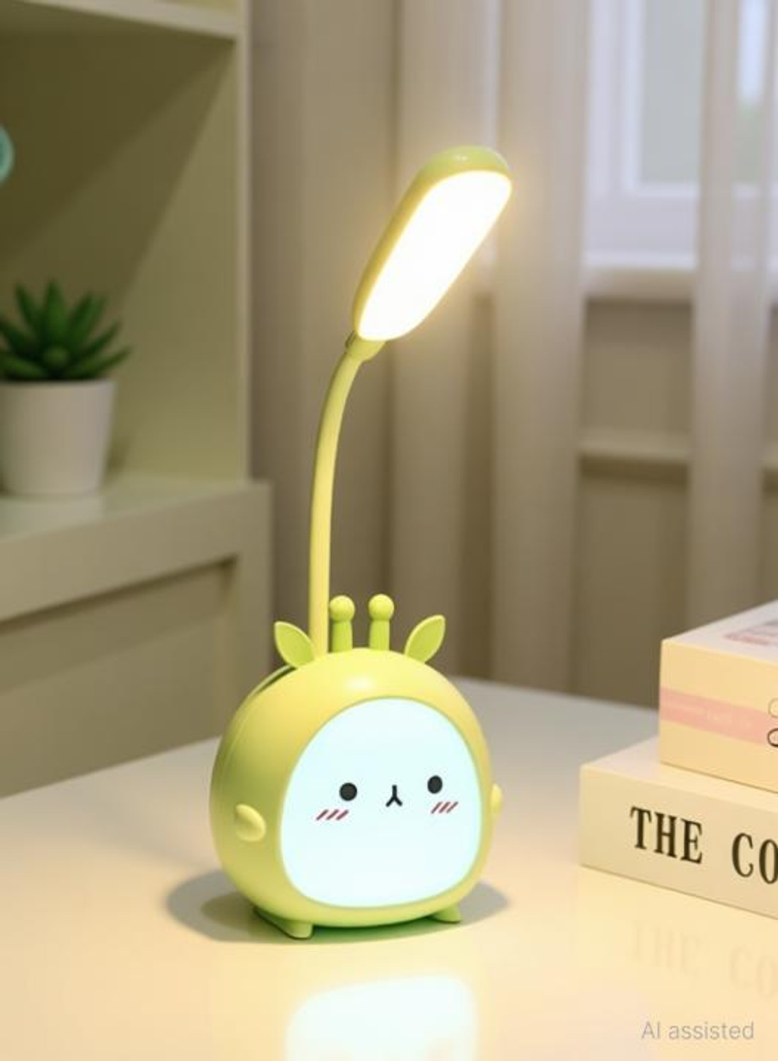 Image of Powerpicks USB Rechargeable Table Desk Lamp Cute Cartoon Study Lamp