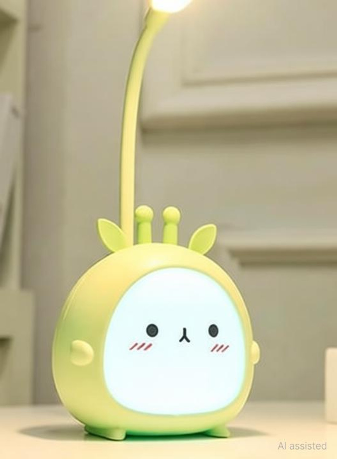 Image of Powerpicks USB Rechargeable Table Desk Lamp Cute Cartoon Study Lamp